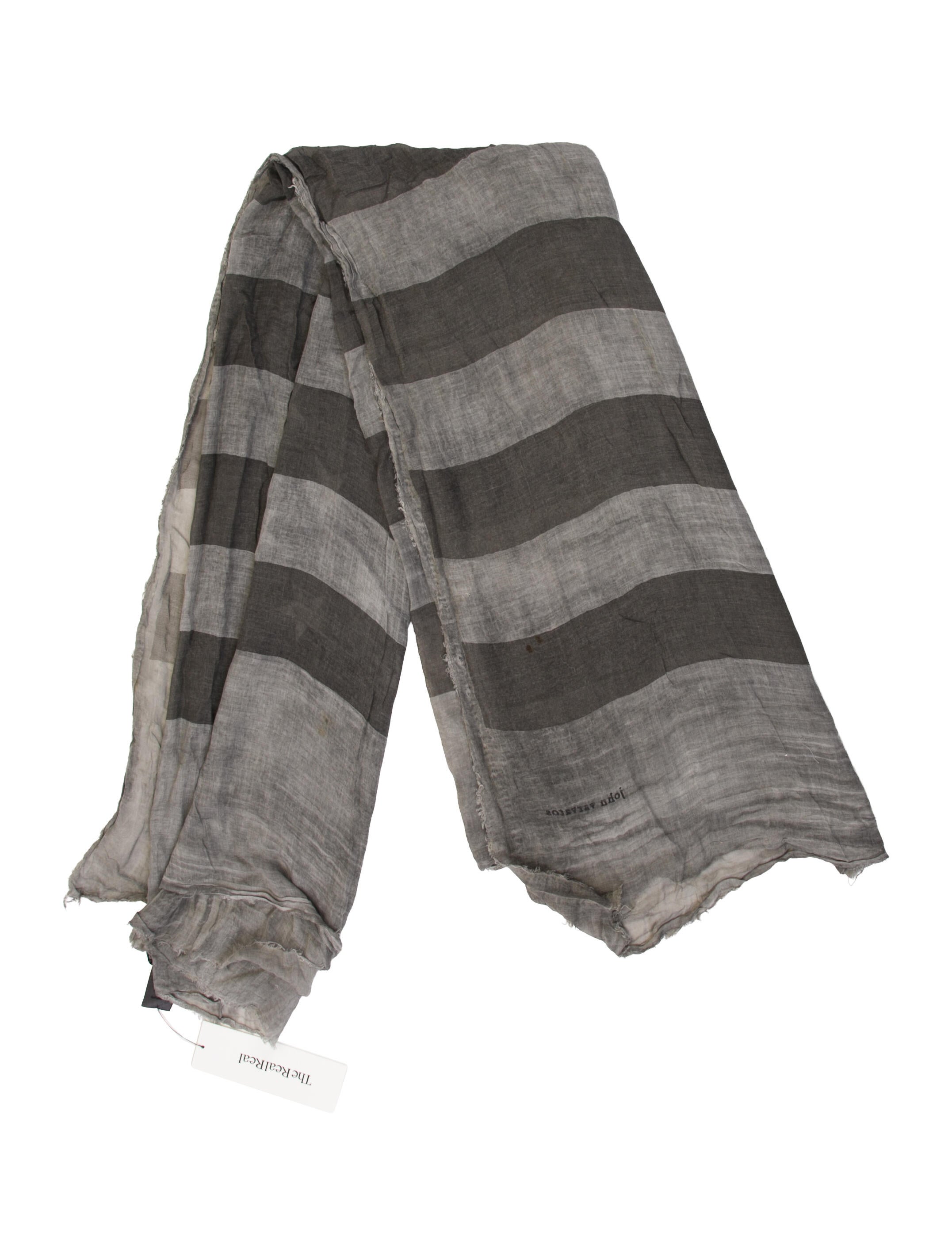 John Varvatos Striped Scarf