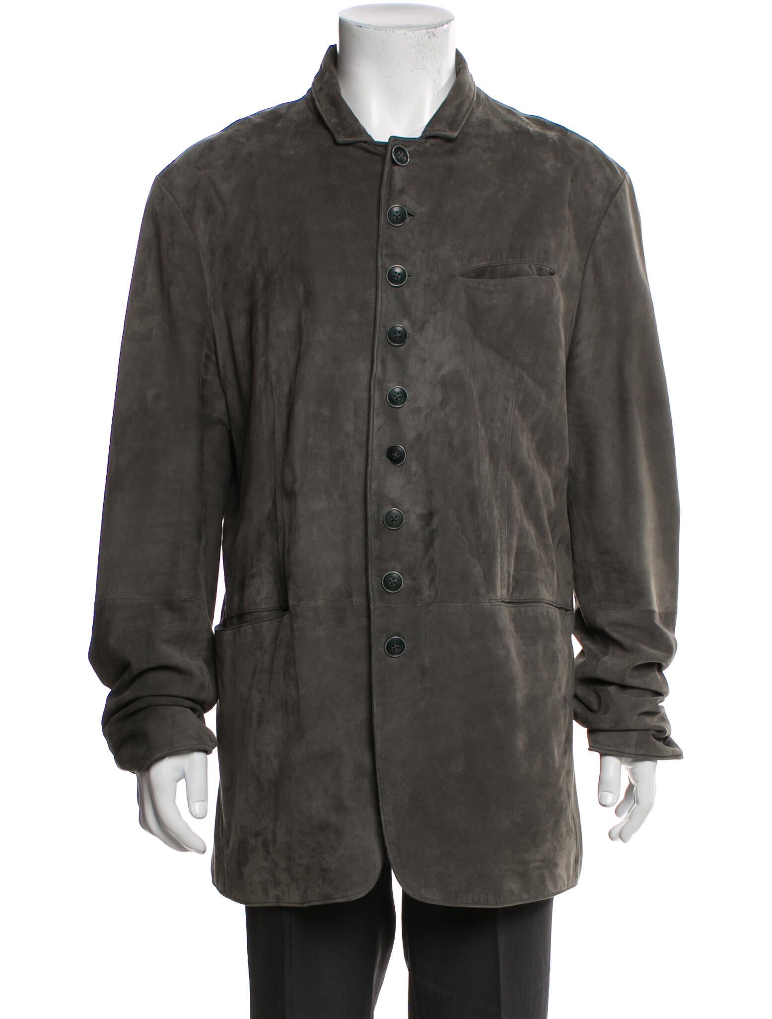 John Varvatos Suede Utility Jacket