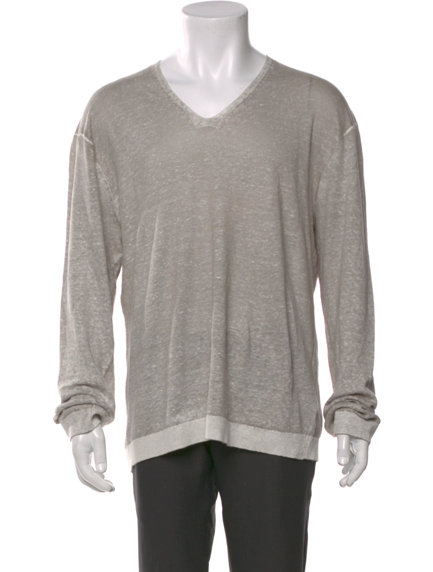 John Varvatos Linen V-Neck Pullover w/ Tags