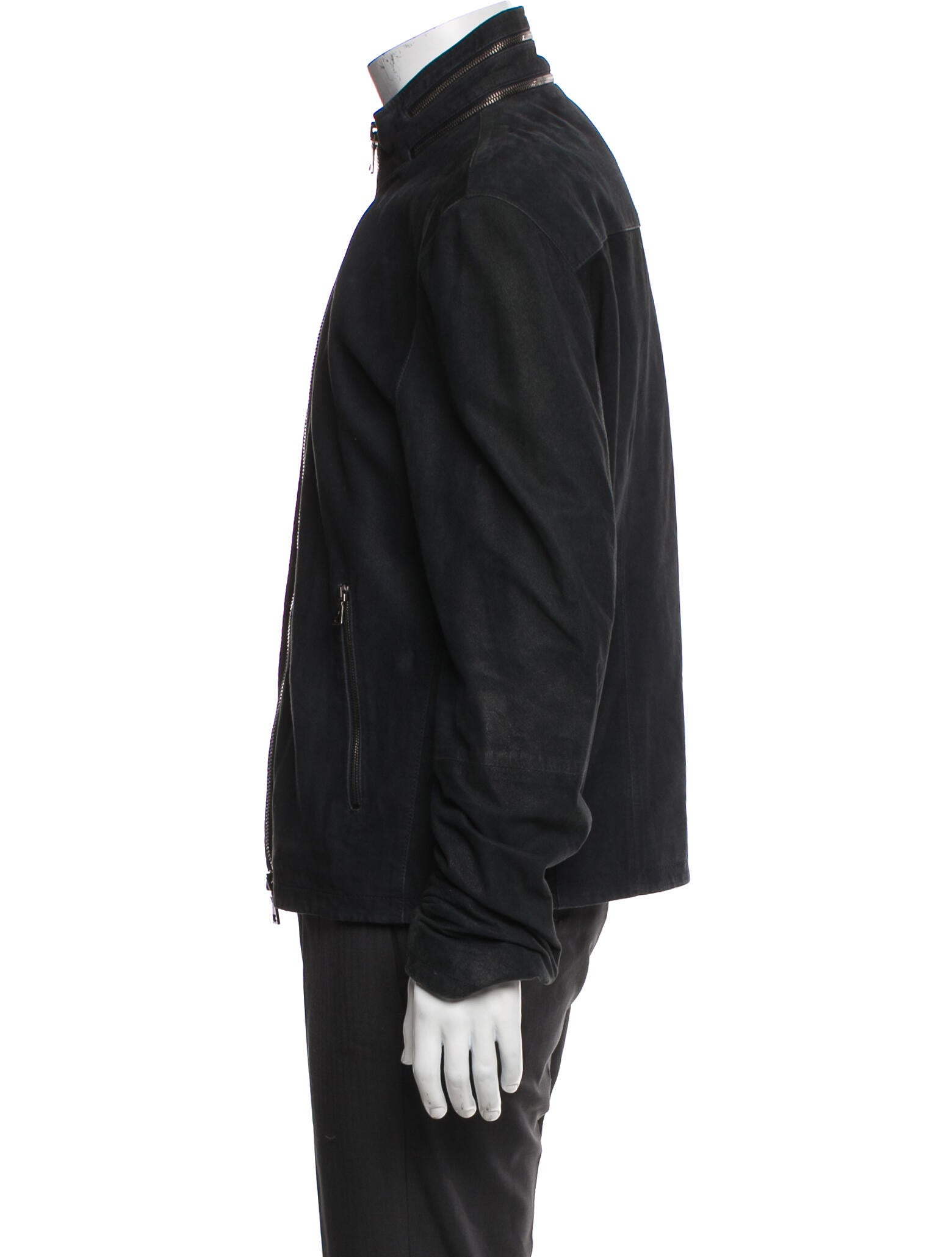 John Varvatos Suede Moto Jacket