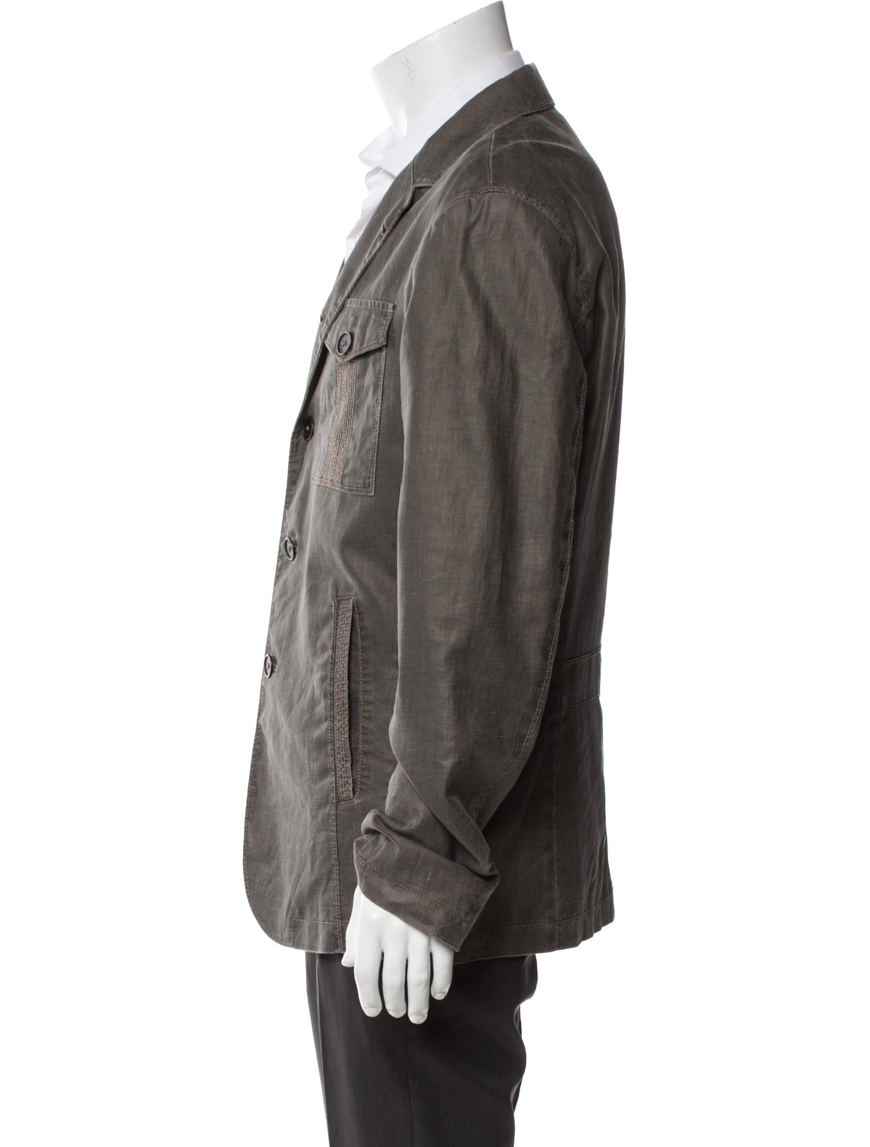 John Varvatos Linen Utility Jacket