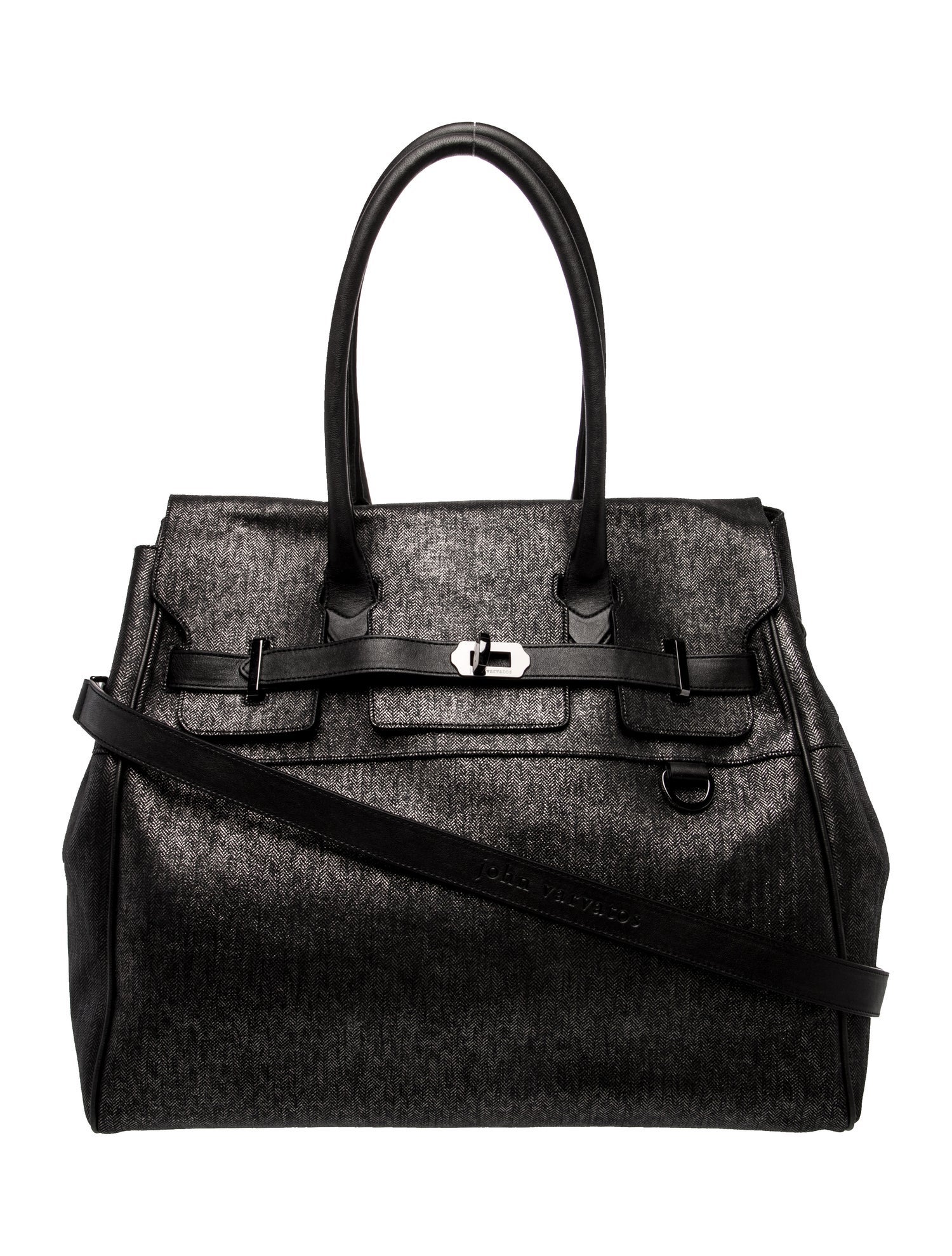 John Varvatos Leather Shoulder Bag