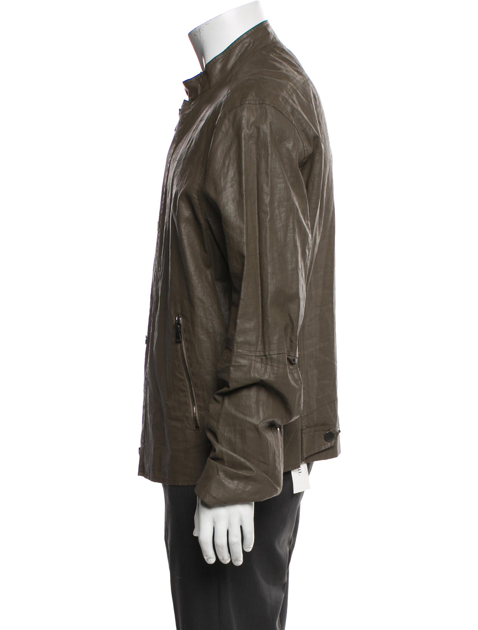 John Varvatos Linen Moto Jacket