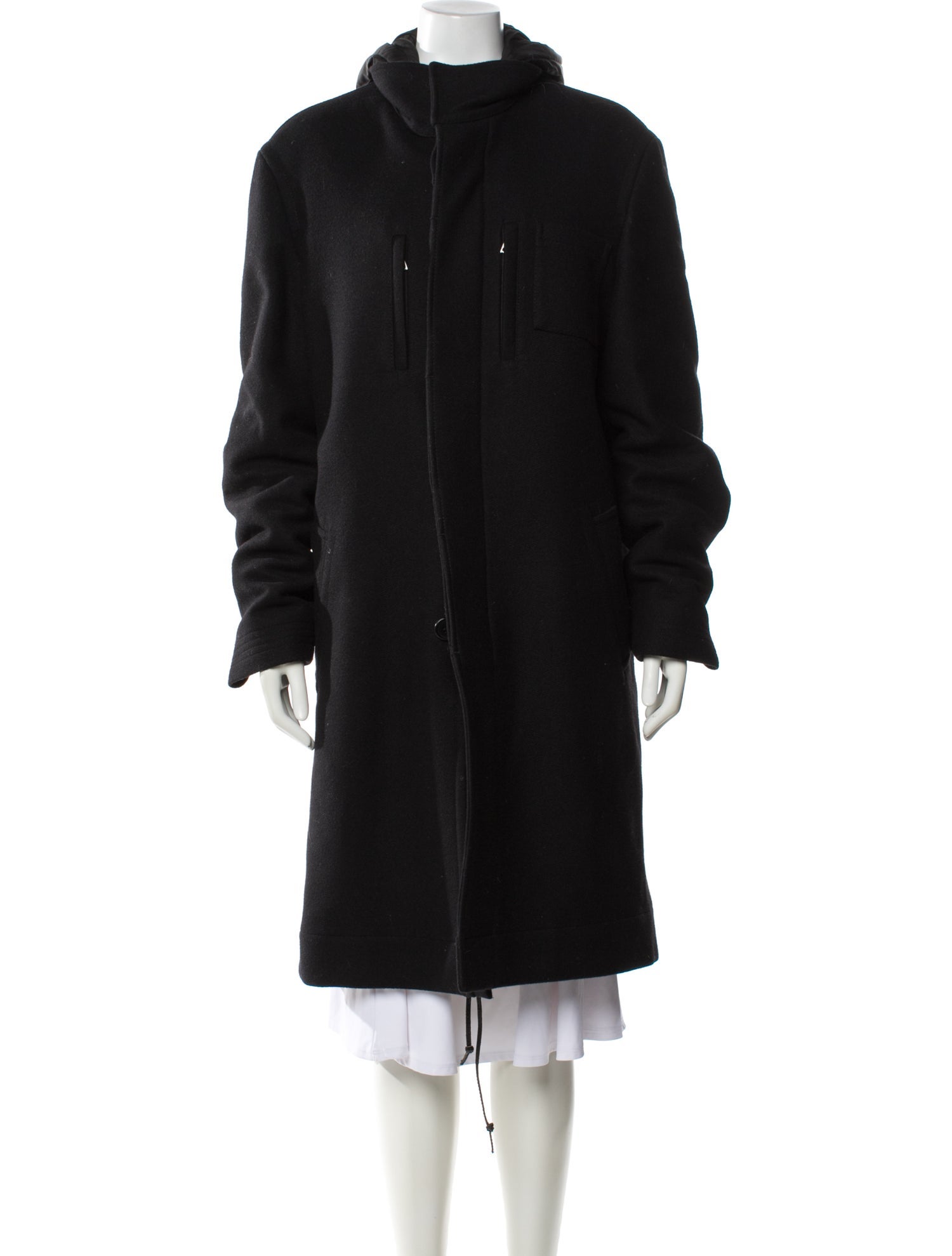 John Varvatos Wool Faux Fur Coat