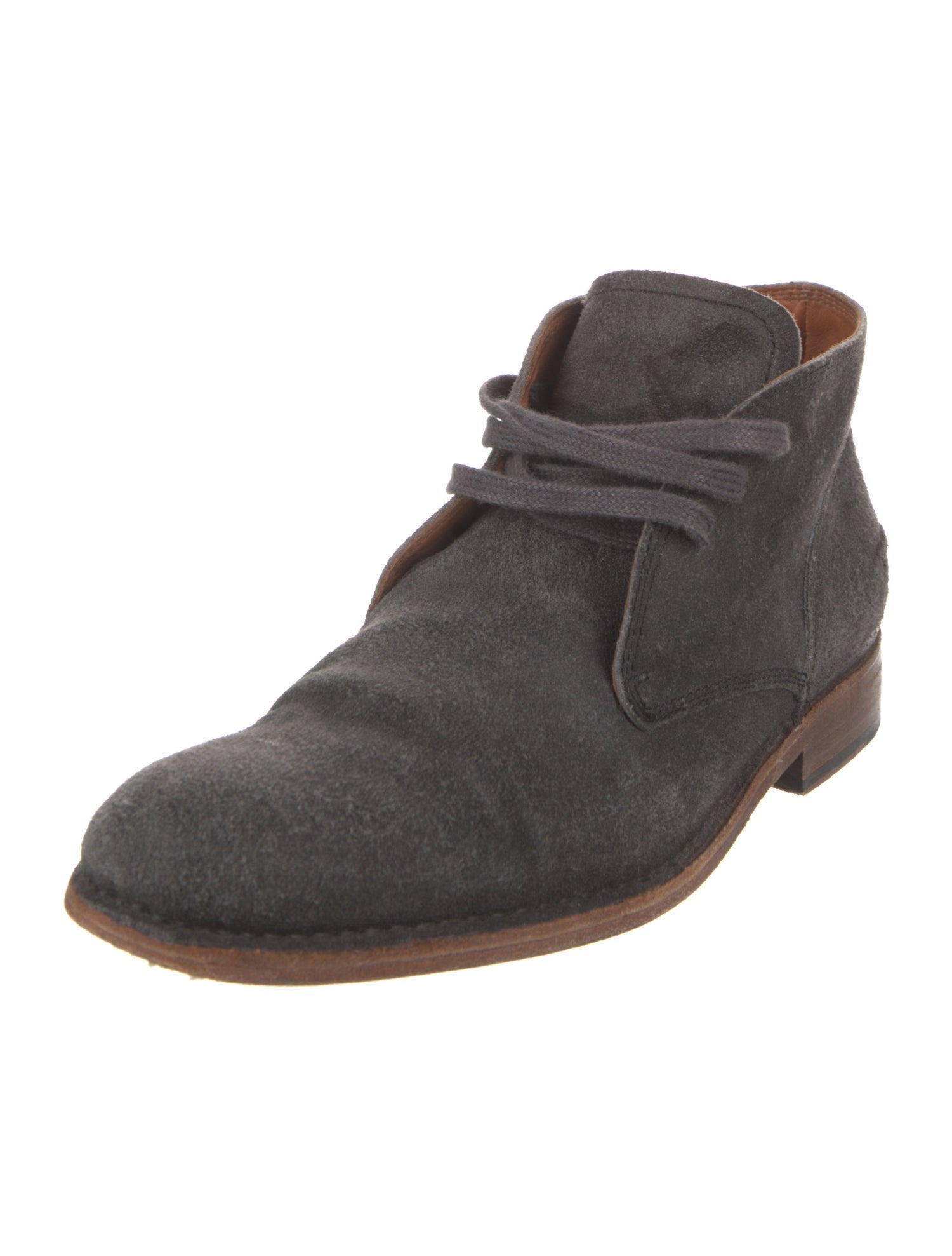John Varvatos Suede Lace-Up Boots