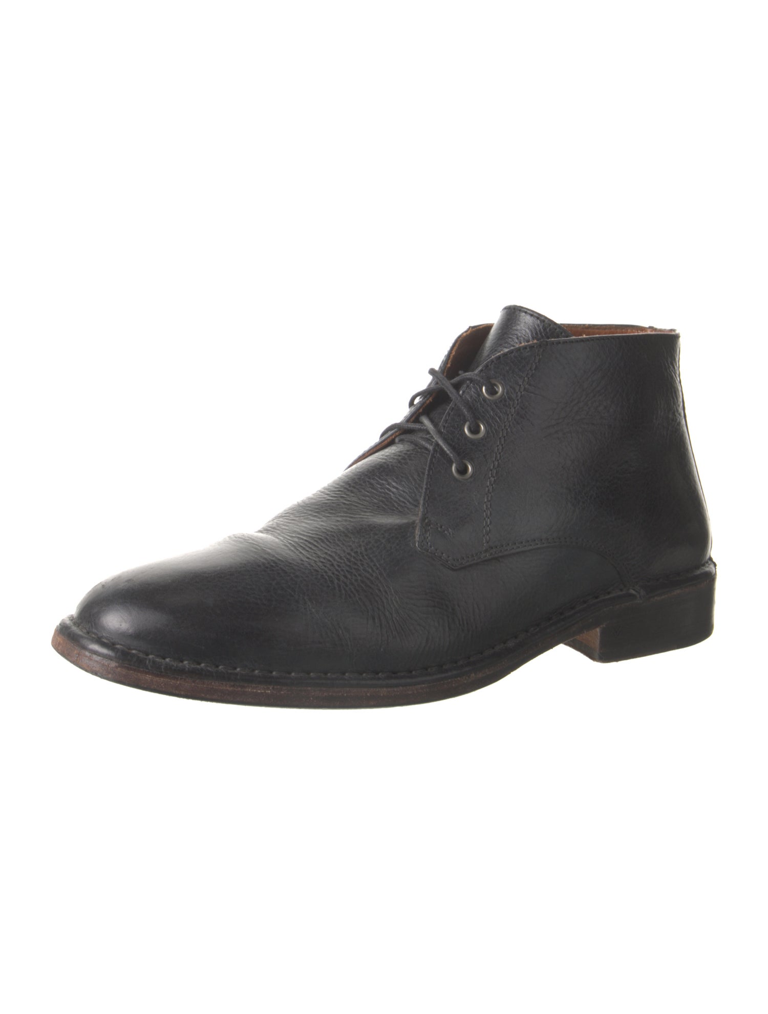 John Varvatos Leather Lace-Up Boots