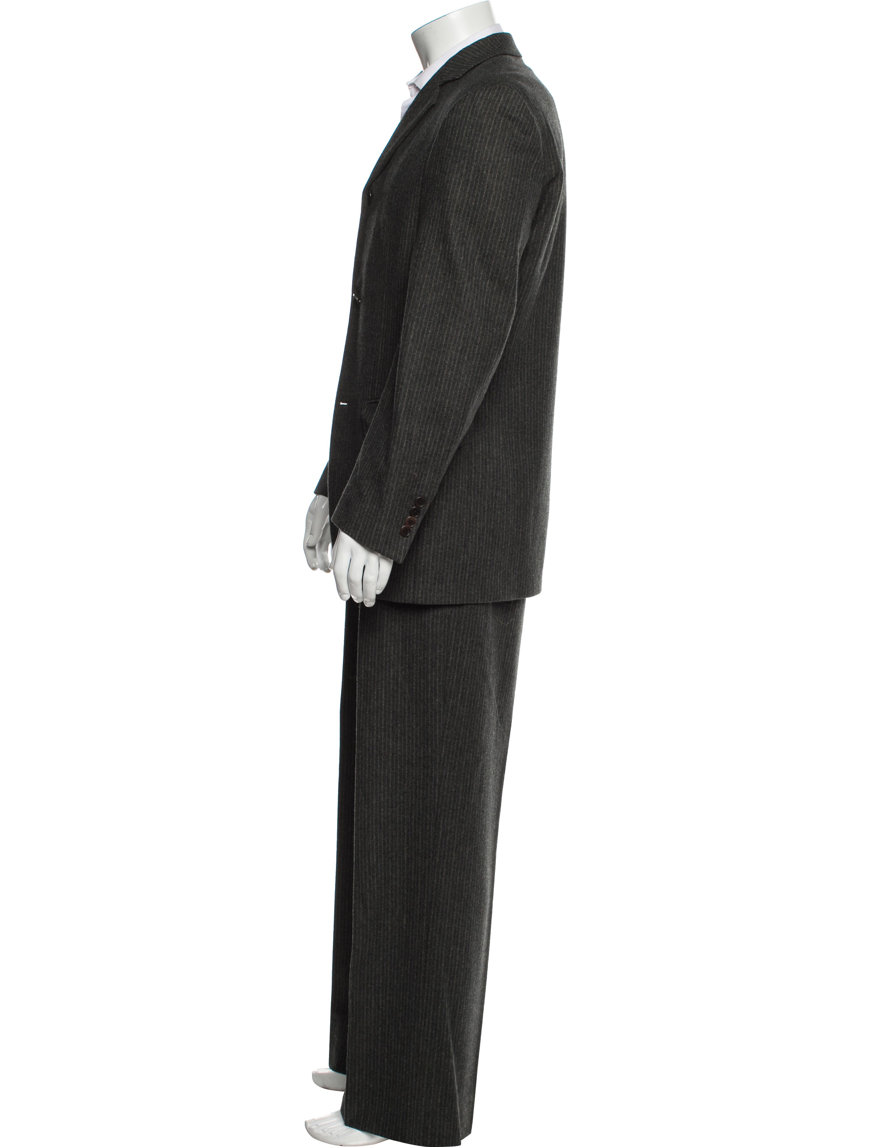 John Varvatos Wool Plaid Print Two-Piece Blazer