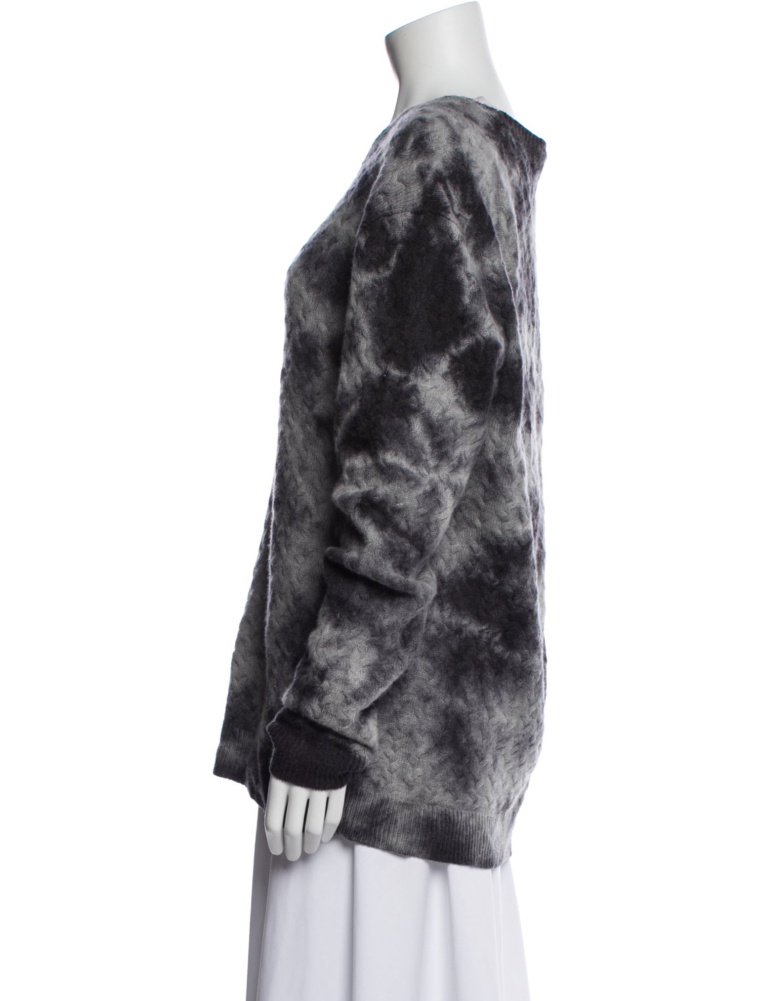 John Varvatos Wool Tie-Dye Print Sweater