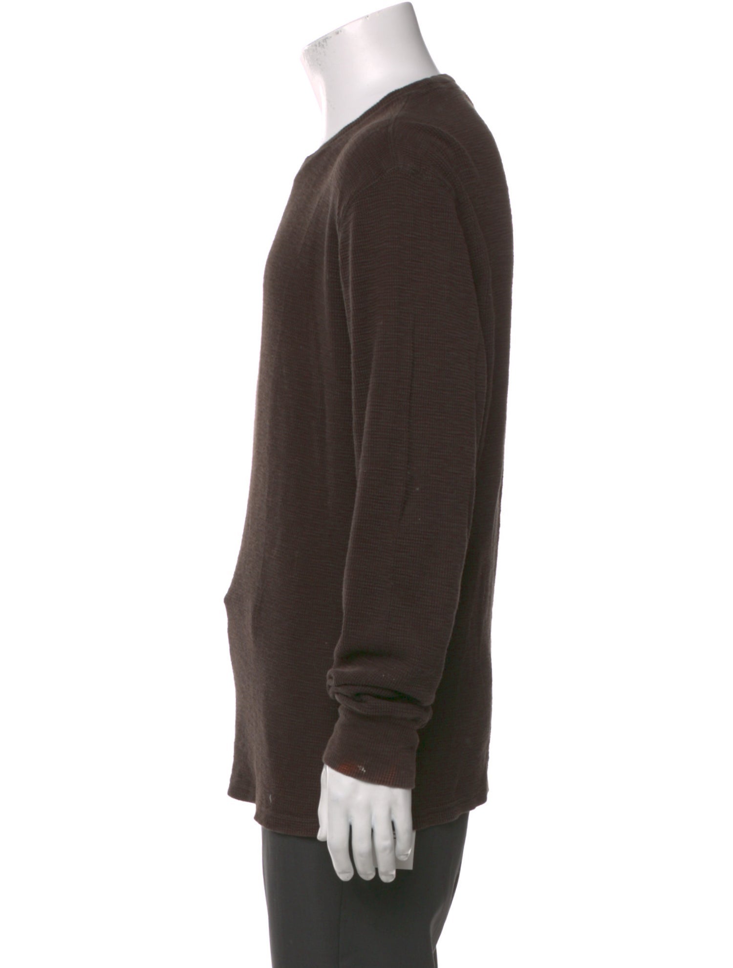 John Varvatos Crew Neck Long Sleeve Pullover