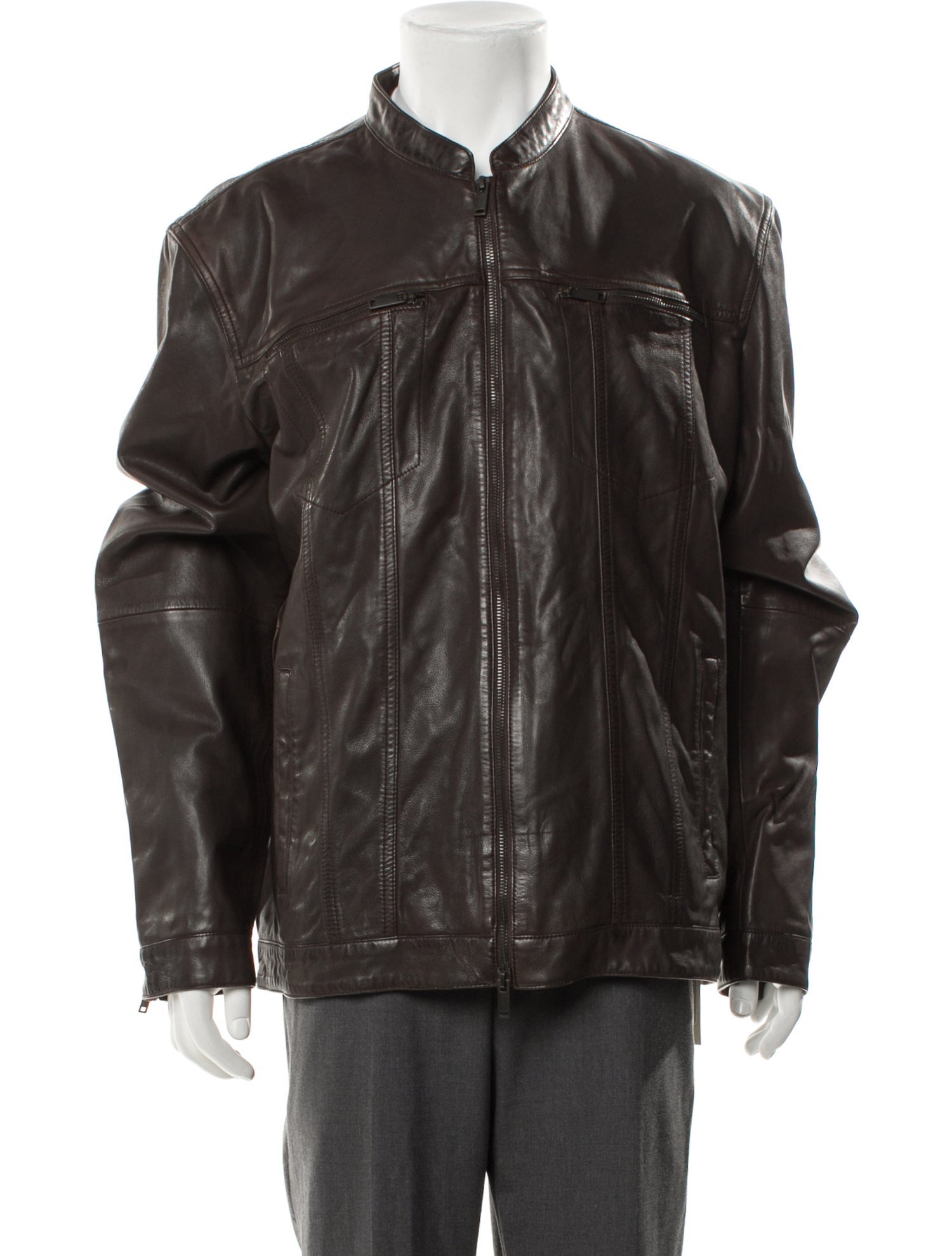 John Varvatos Shearling Moto Jacket w/ Tags