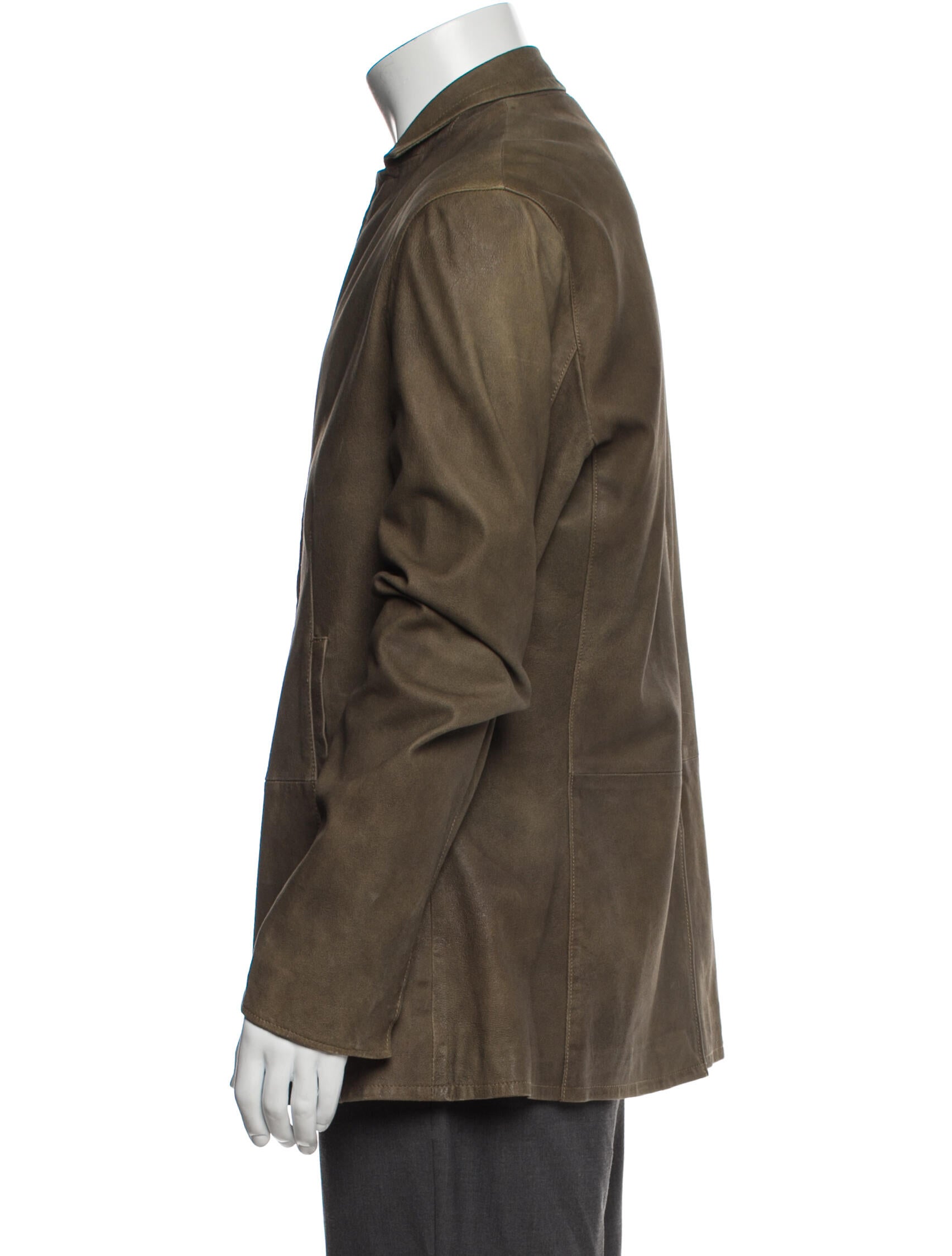 John Varvatos Suede Utility Jacket