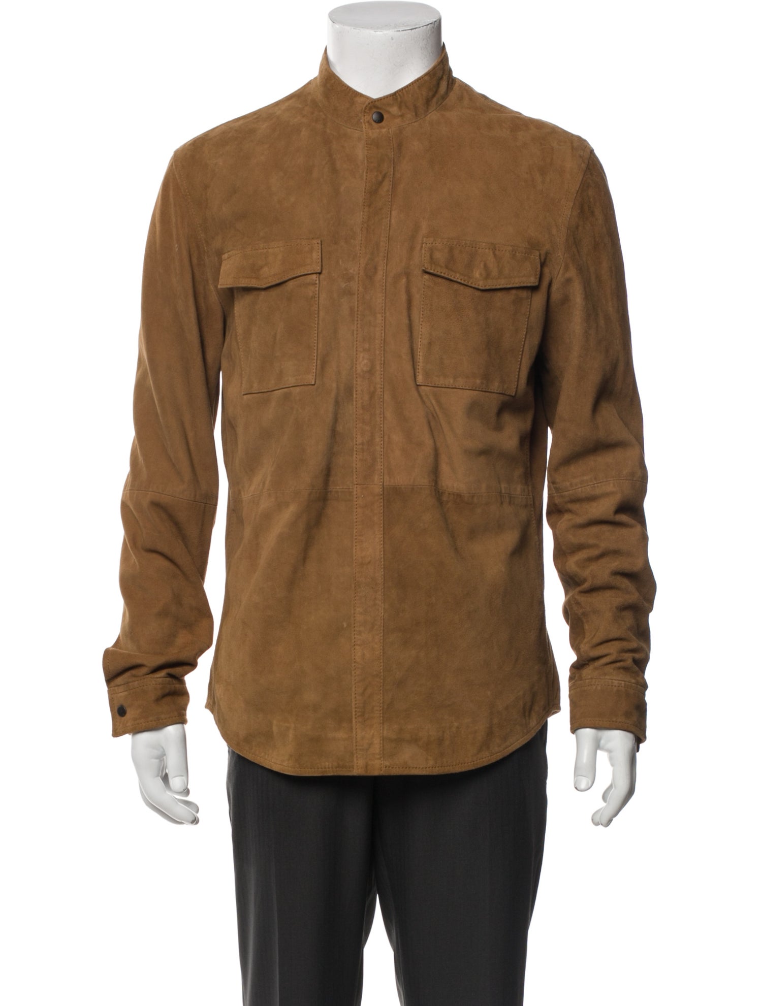 John Varvatos Suede Utility Jacket