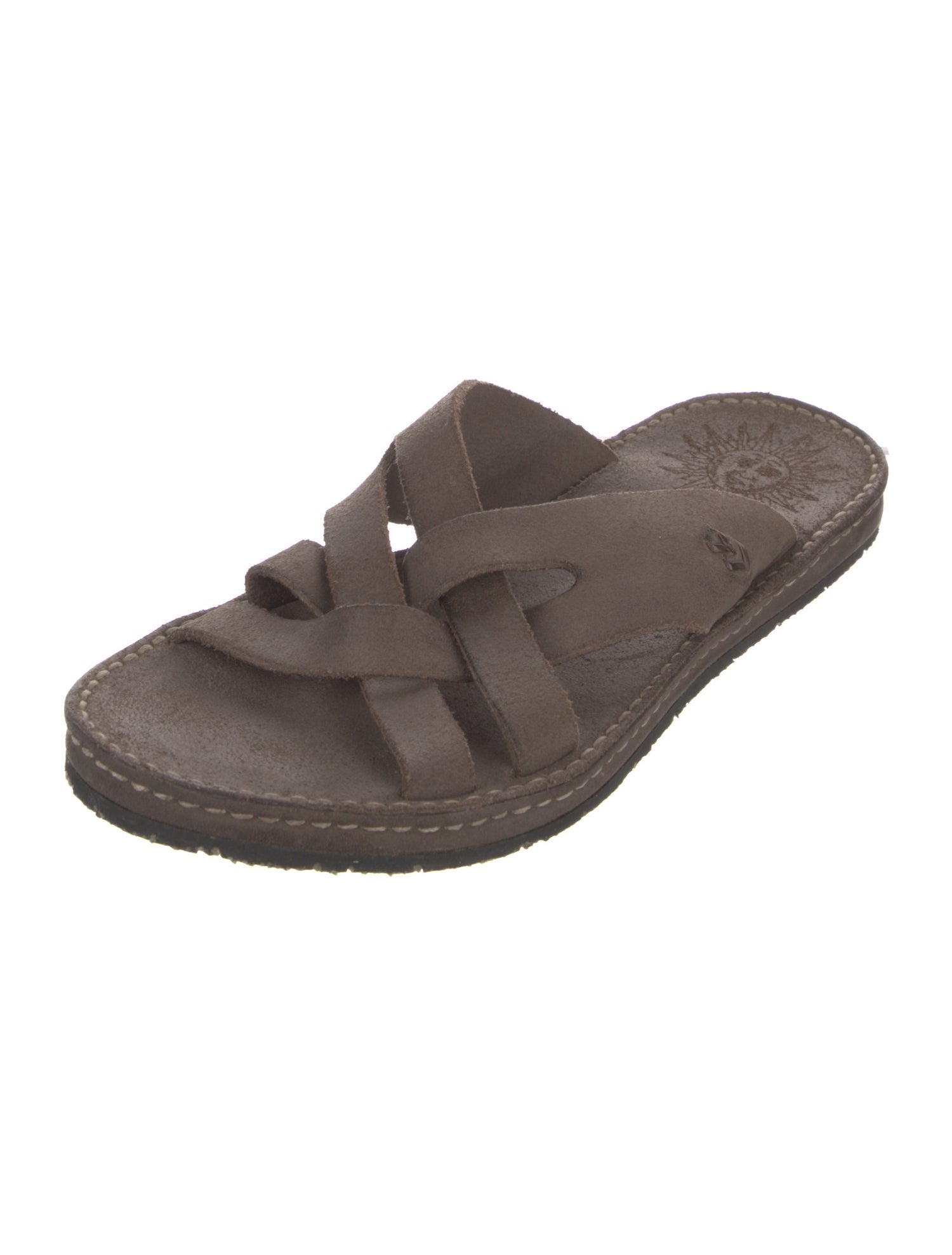 John Varvatos Leather Slides