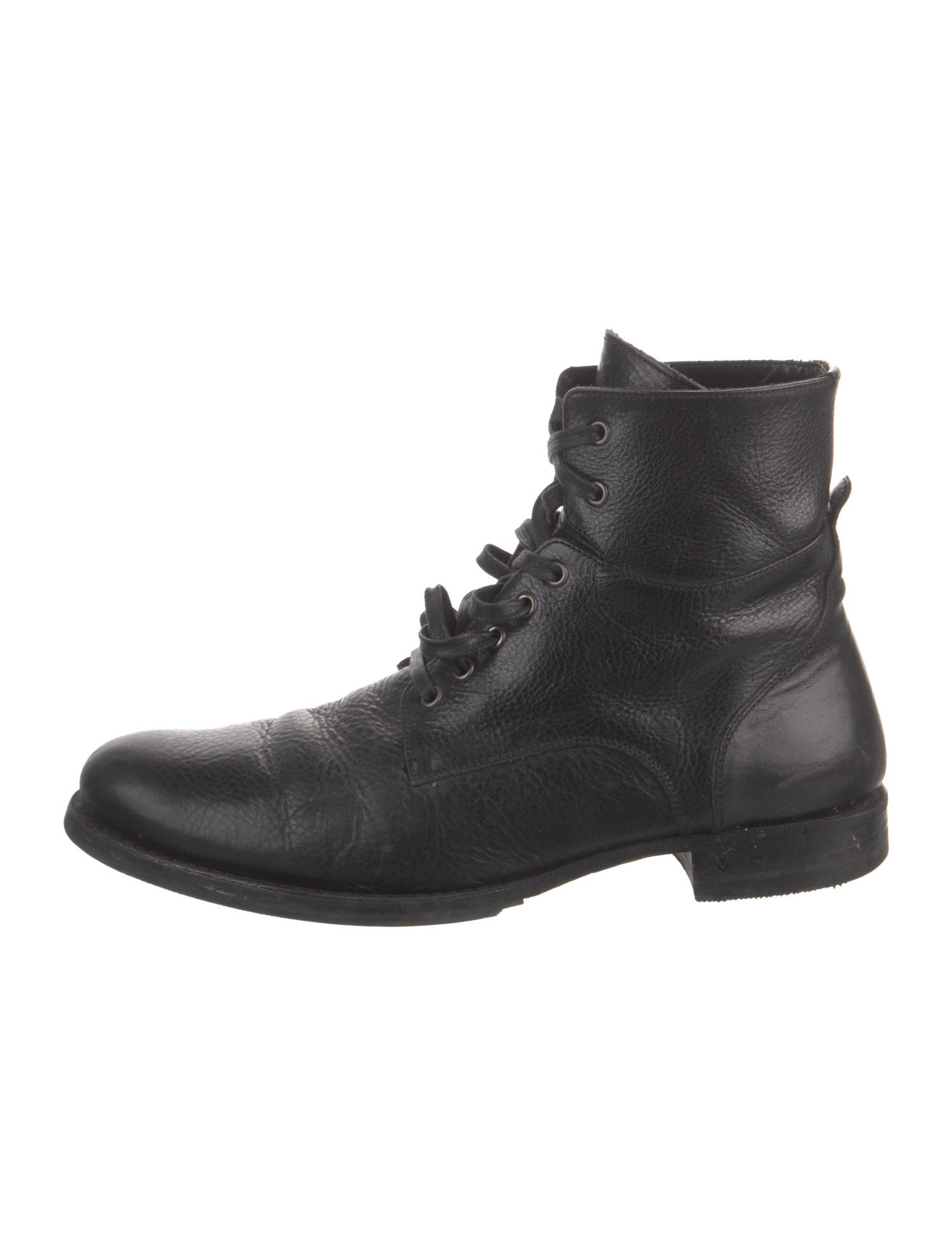 John Varvatos Leather Lace-Up Boots