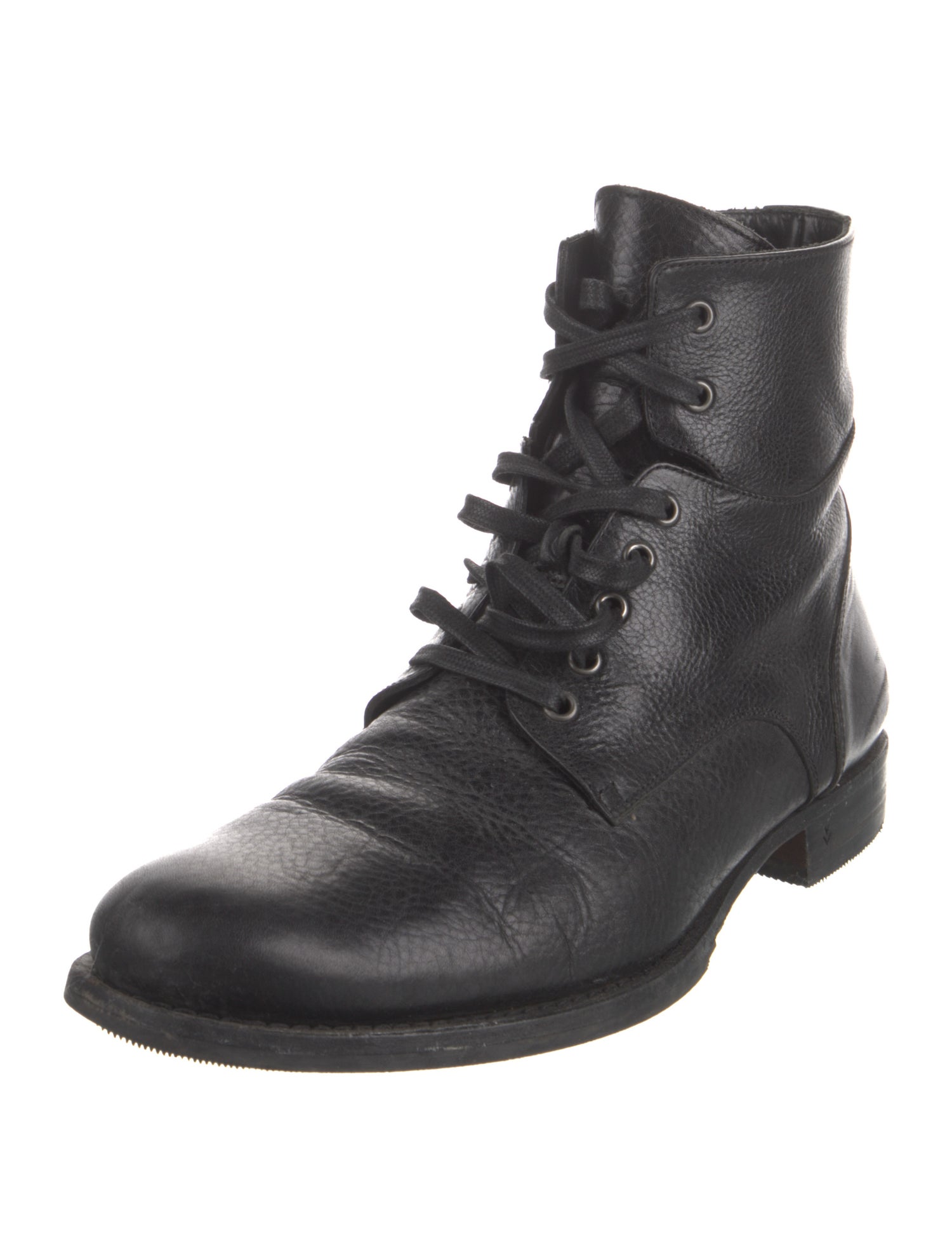 John Varvatos Leather Lace-Up Boots