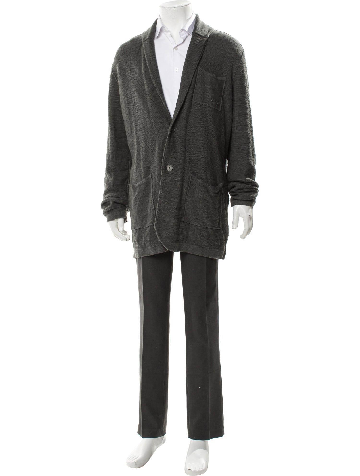 John Varvatos Open Front Long Sleeve Cardigan