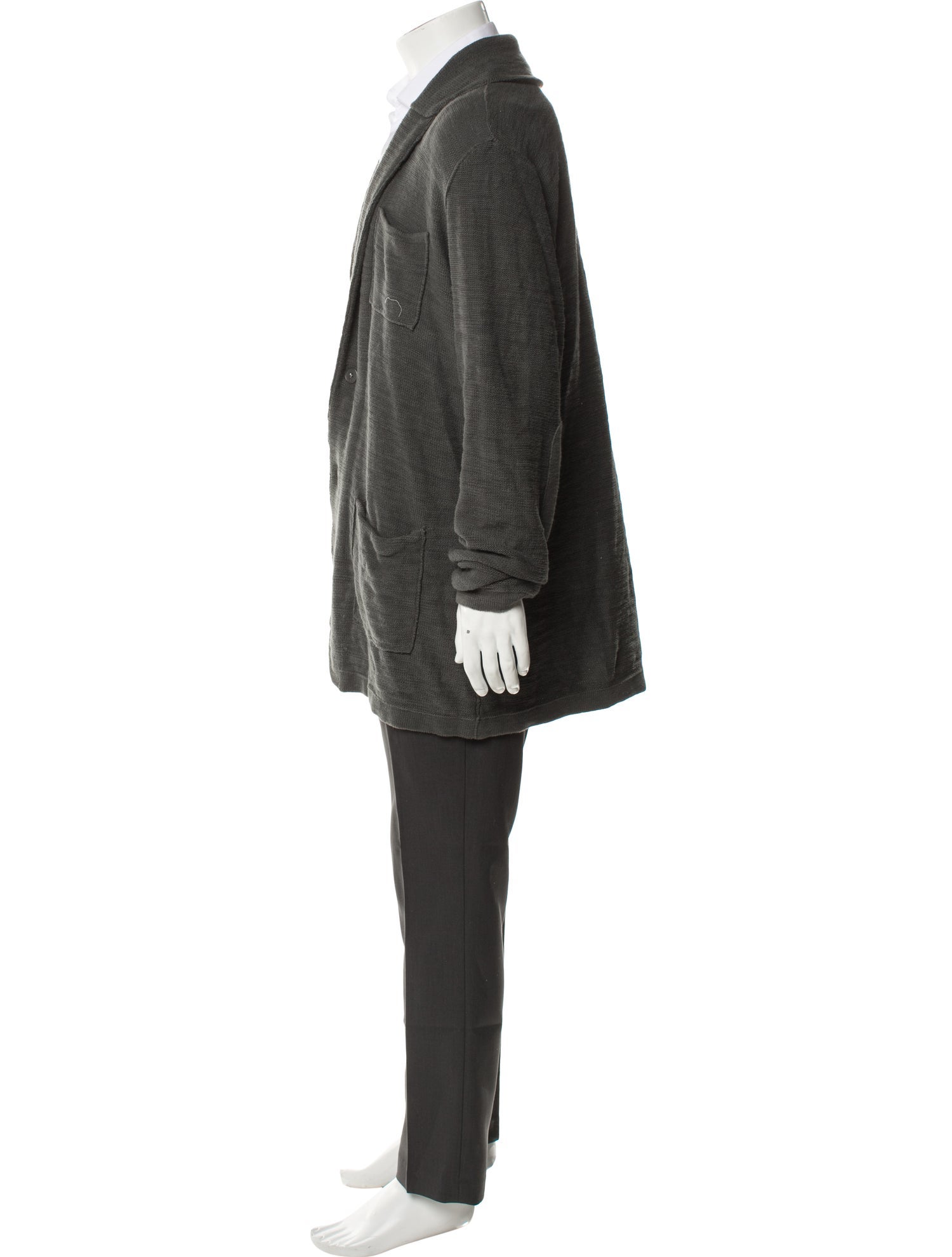 John Varvatos Open Front Long Sleeve Cardigan