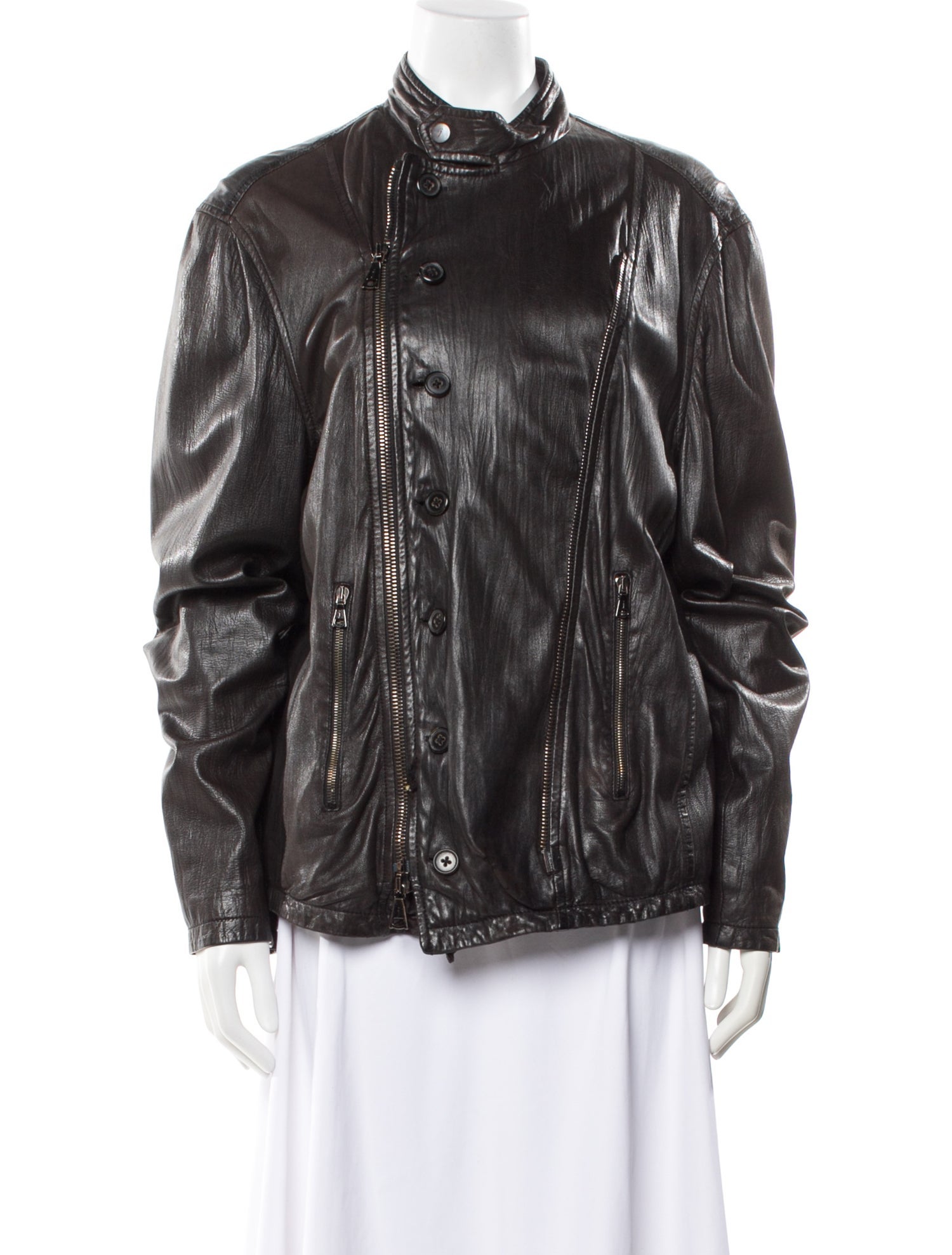 John Varvatos Lambskin Biker Jacket