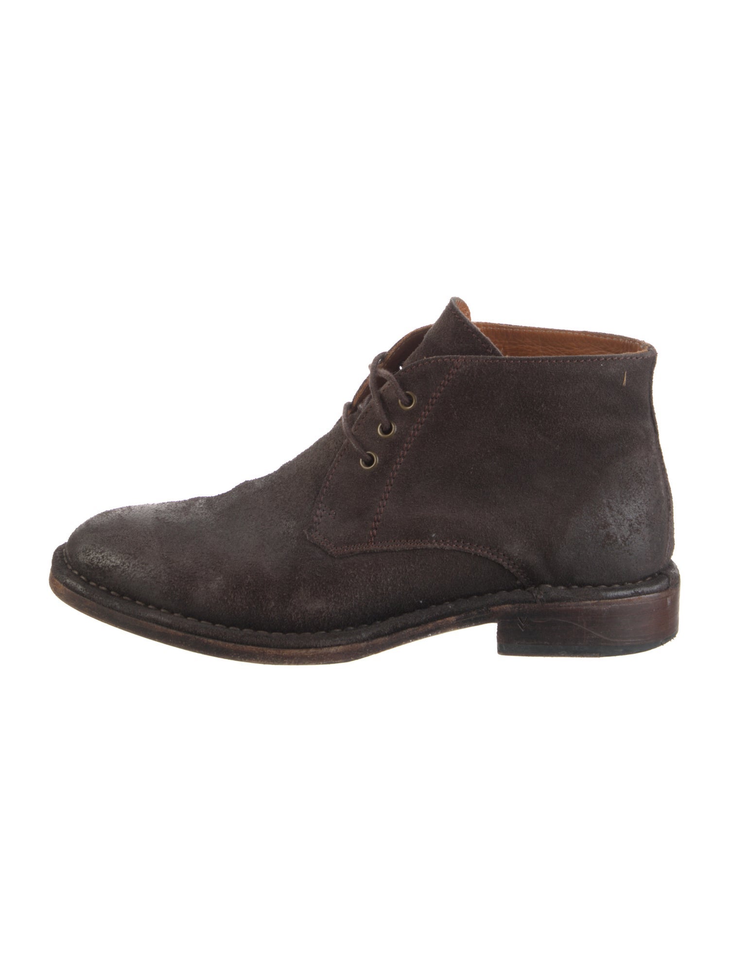 John Varvatos Suede Lace-Up Boots