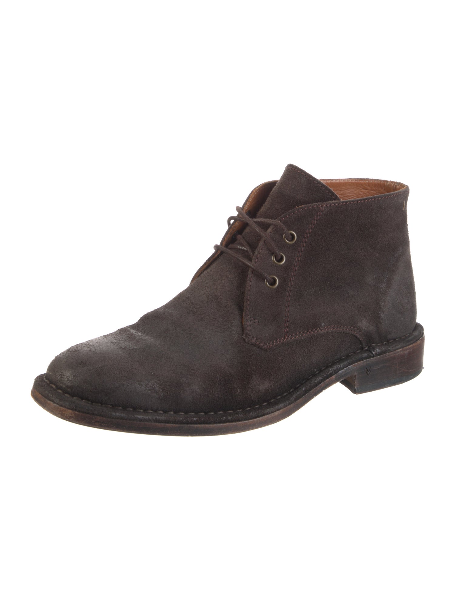 John Varvatos Suede Lace-Up Boots