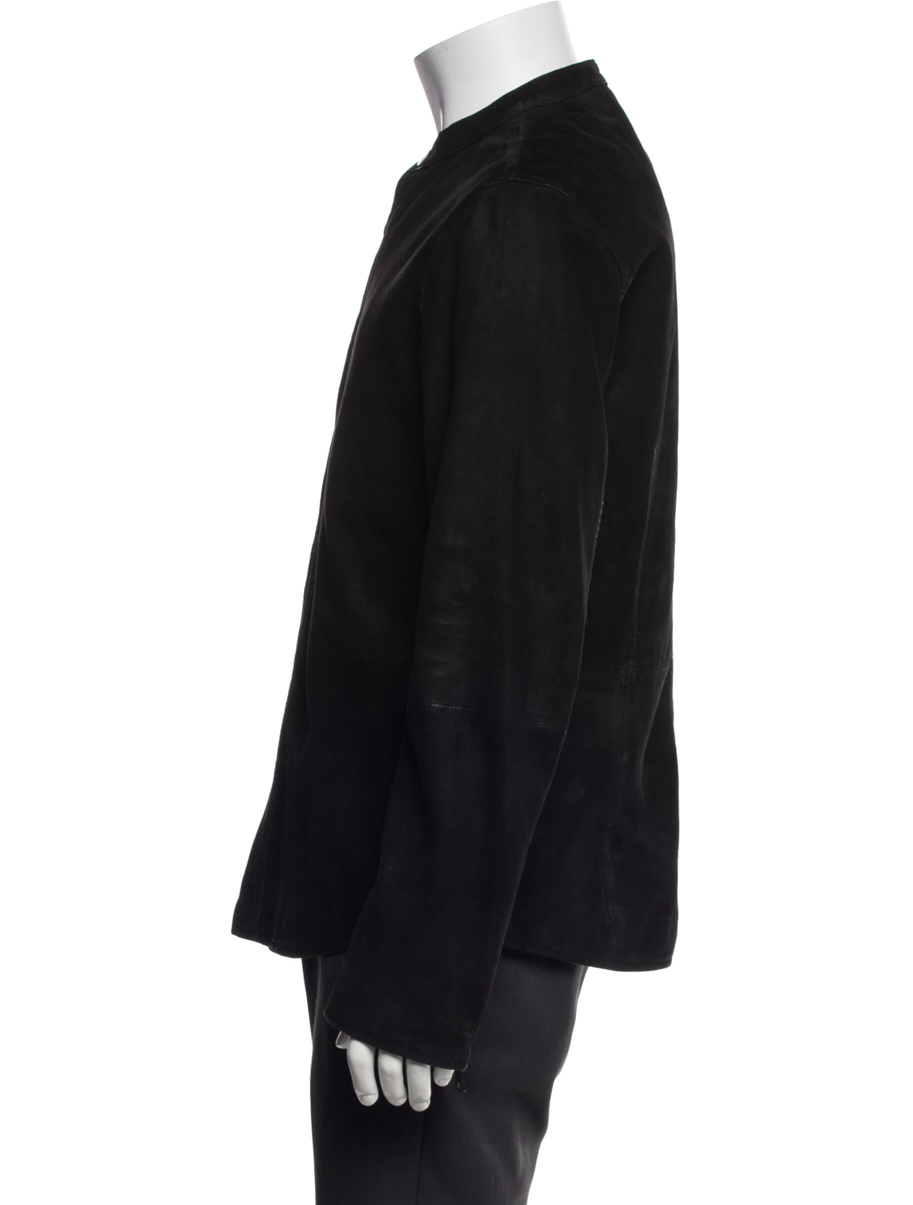 John Varvatos Suede Moto Jacket