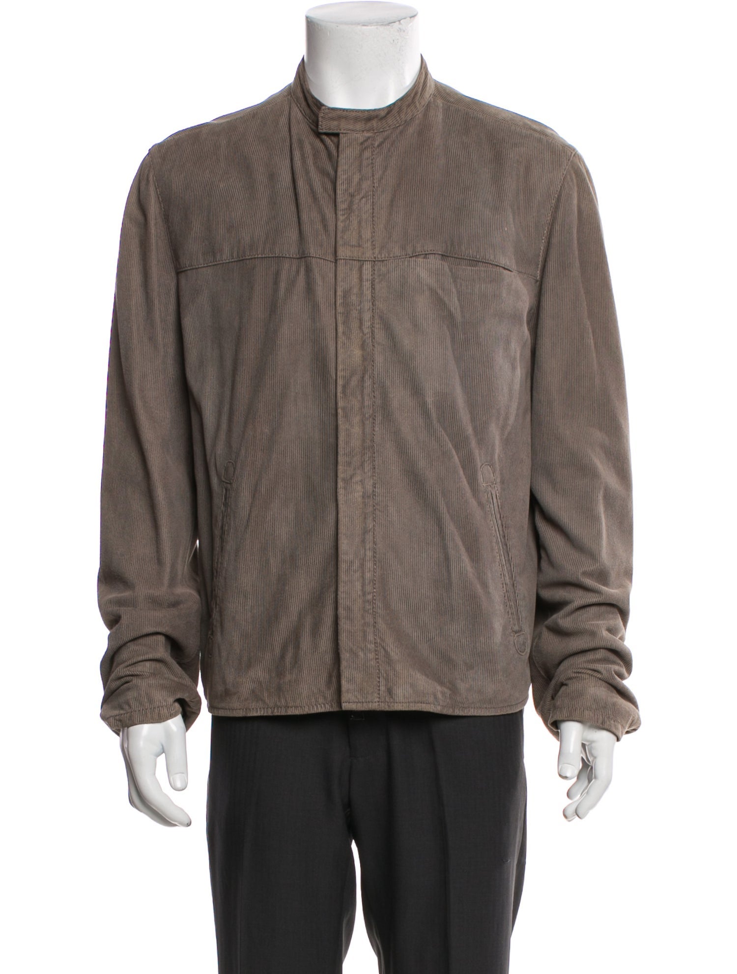 John Varvatos Suede Windbreaker