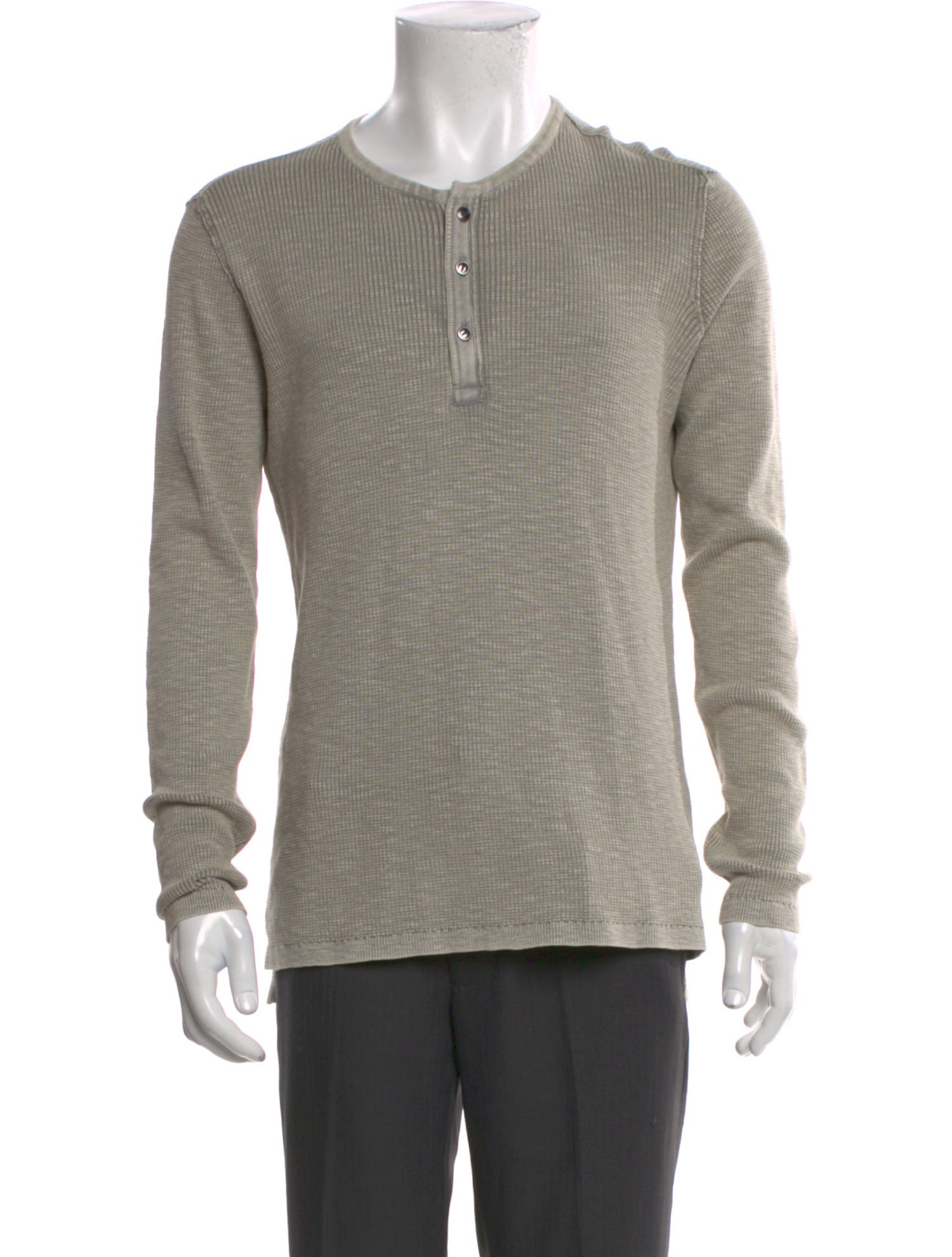 John Varvatos Crew Neck Long Sleeve Pullover
