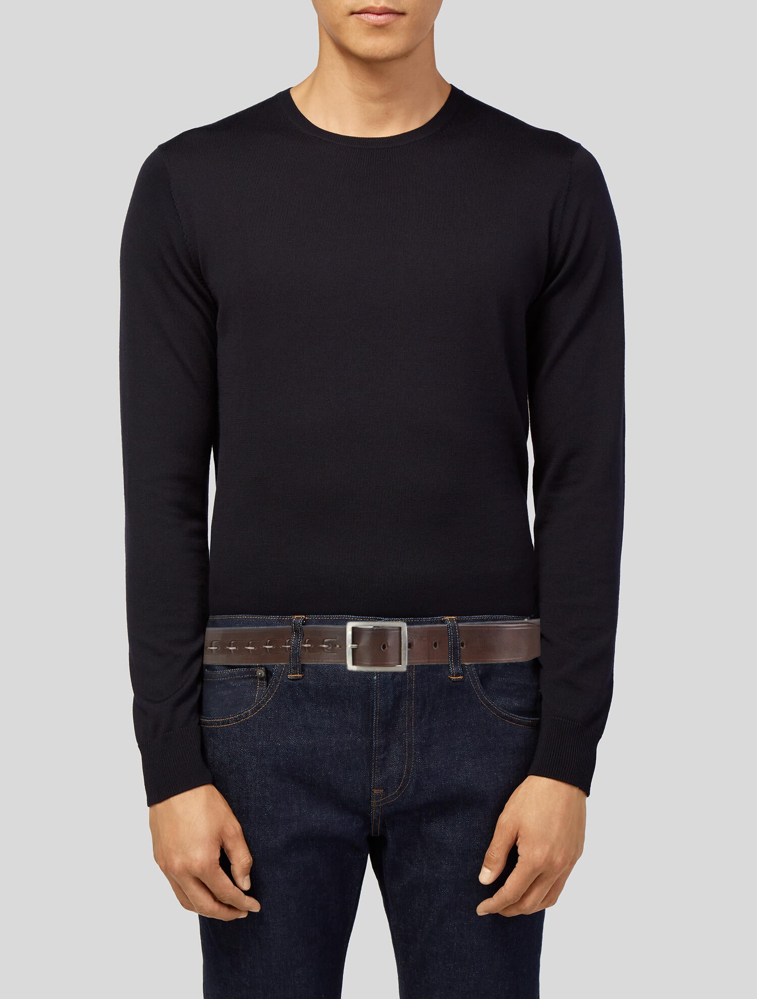 John Varvatos Leather Waist Belt