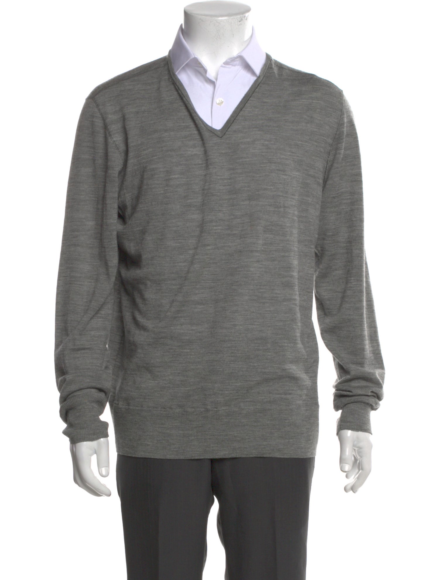 John Varvatos Wool V-Neck Pullover