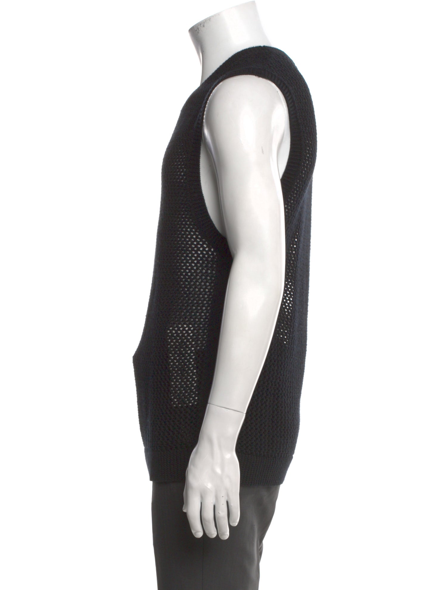 John Varvatos Merino Wool Crew Neck Sweater Vest