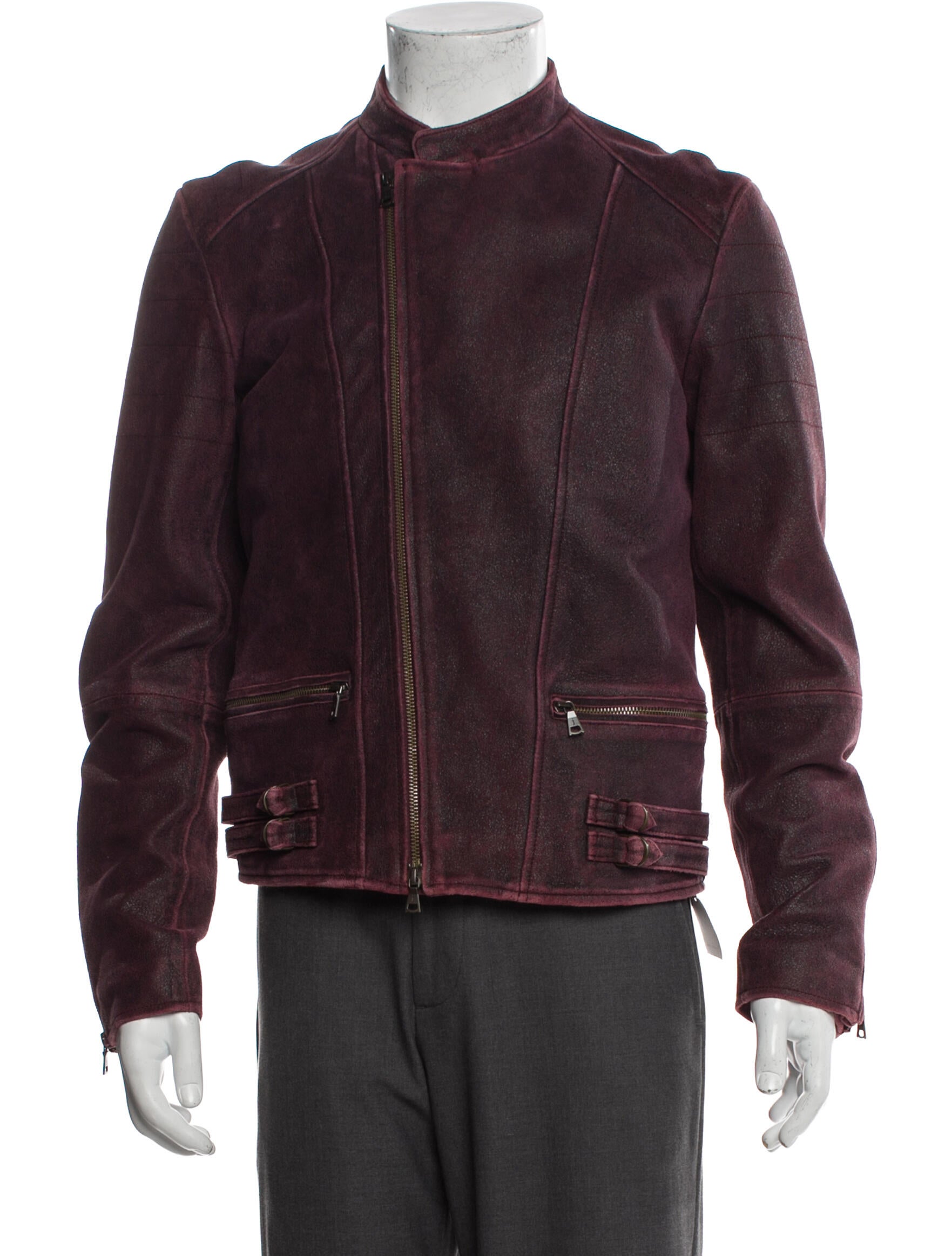 John Varvatos Leather Moto Jacket