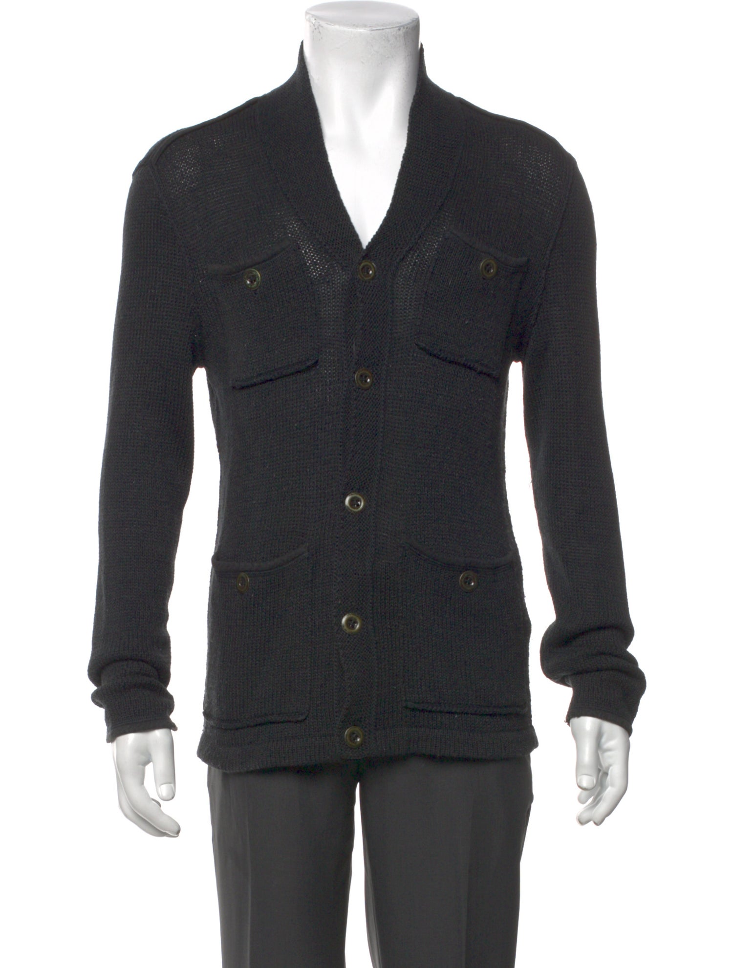 John Varvatos V-Neck Long Sleeve Cardigan