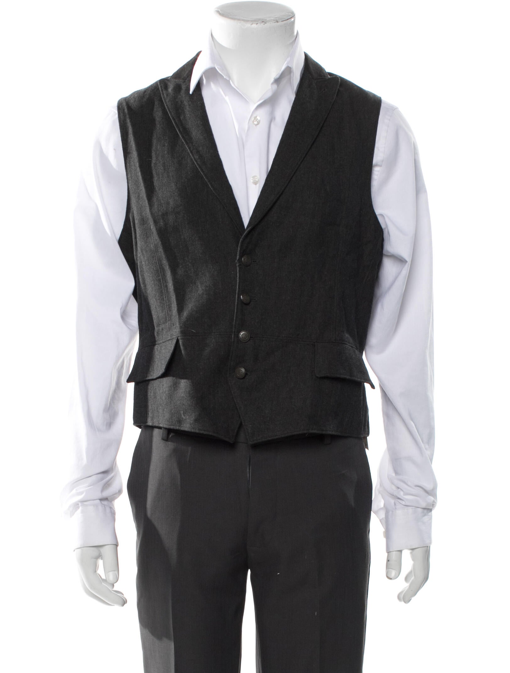 John Varvatos Virgin Wool Suit Vest