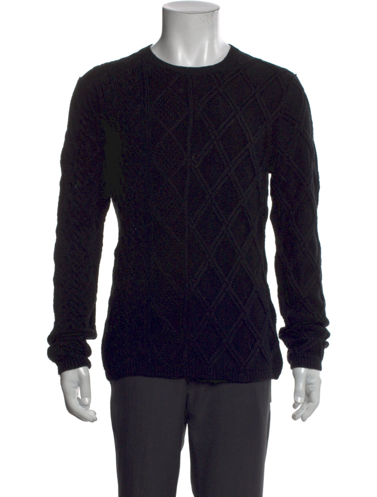 John Varvatos Crew Neck Long Sleeve Pullover
