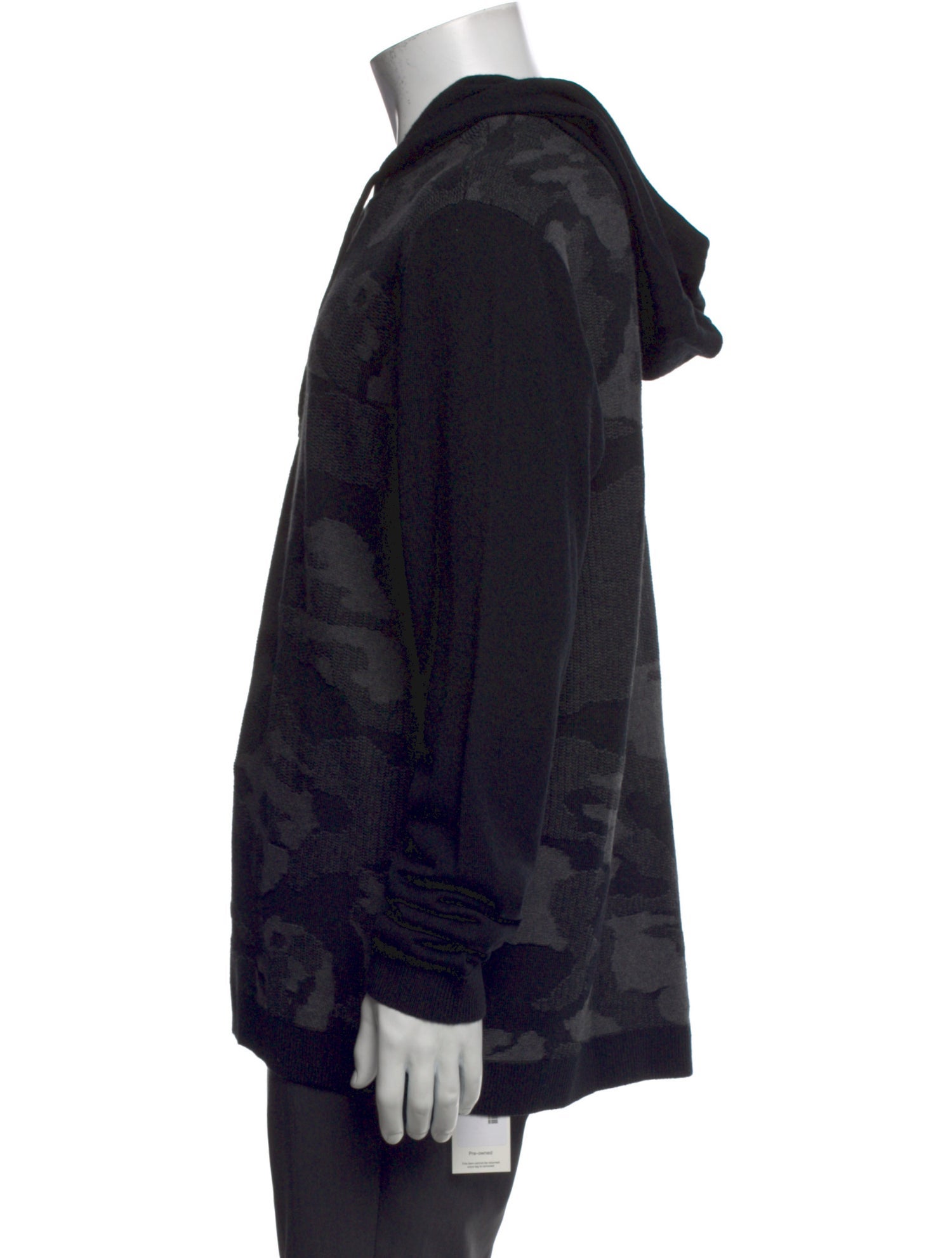 John Varvatos Printed Mock Neck Cardigan