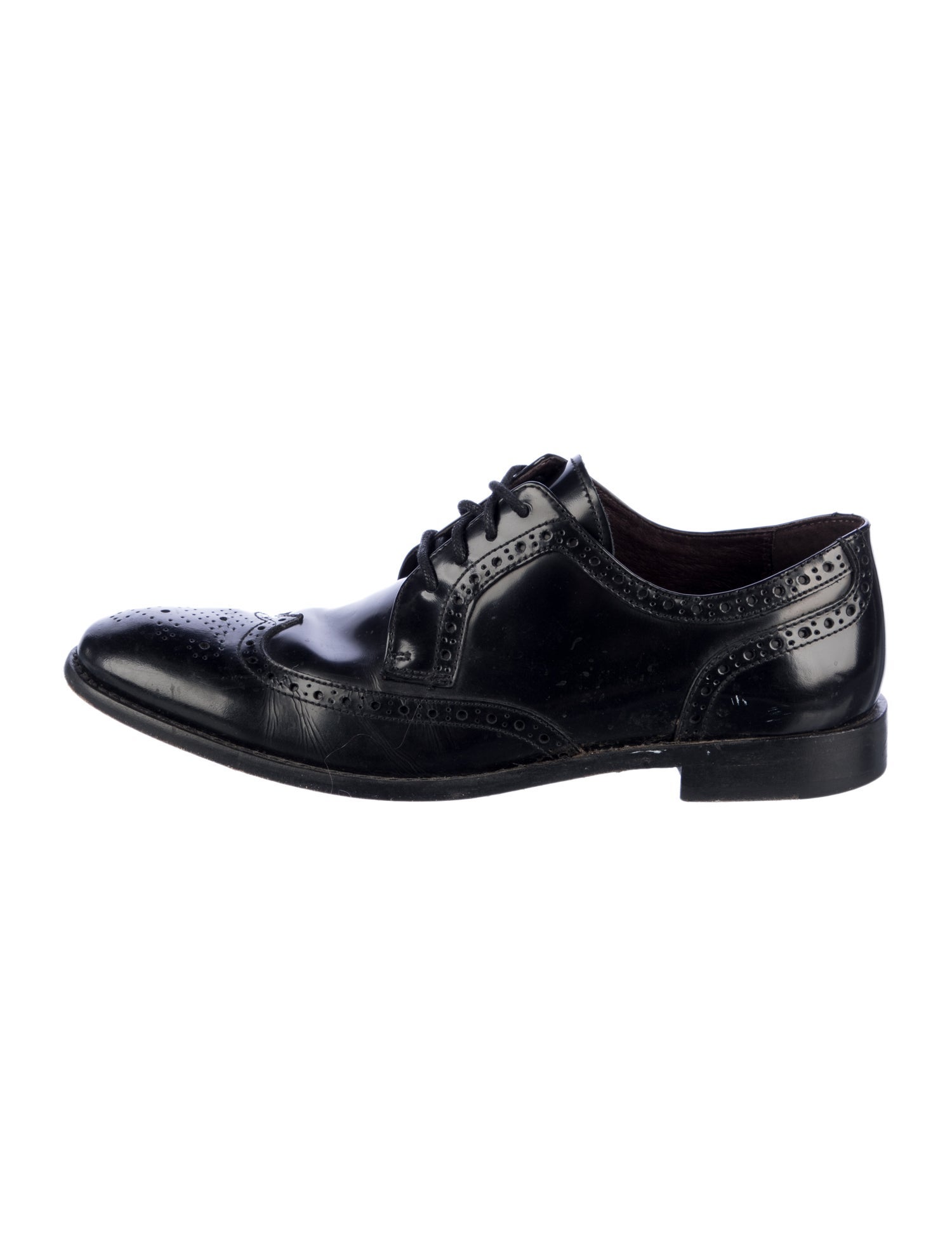 John Varvatos Leather Lasercut Accents Spectators