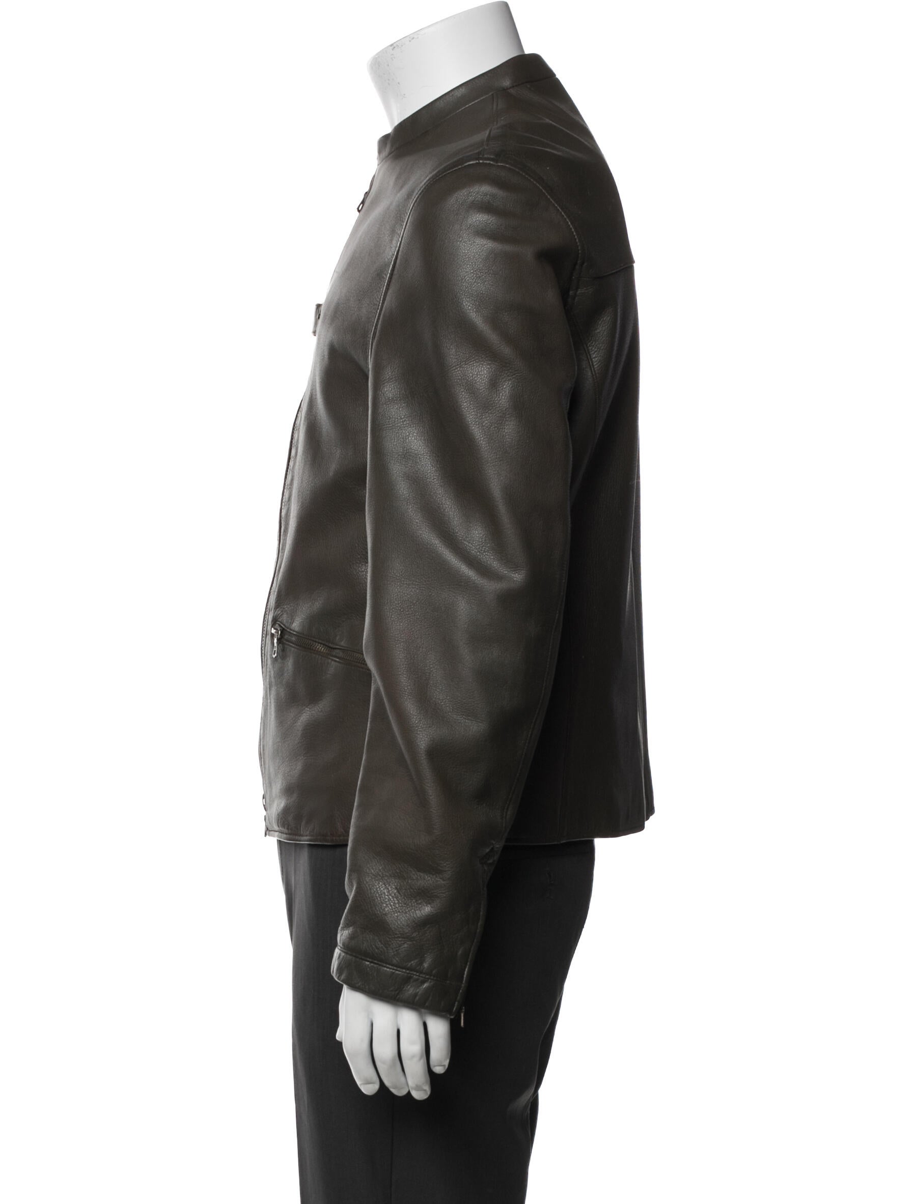 John Varvatos Leather Moto Jacket