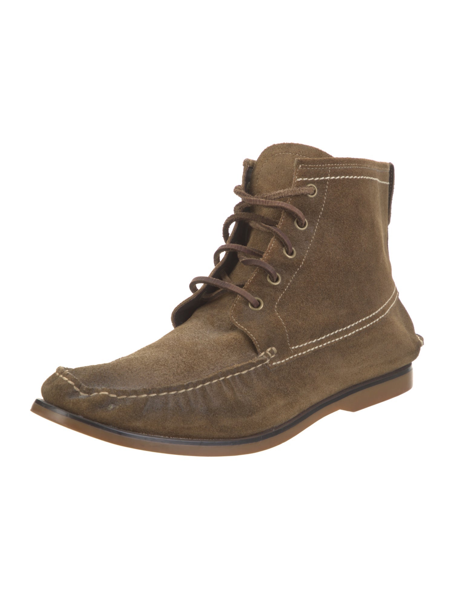 John Varvatos Suede Lace-Up Boots