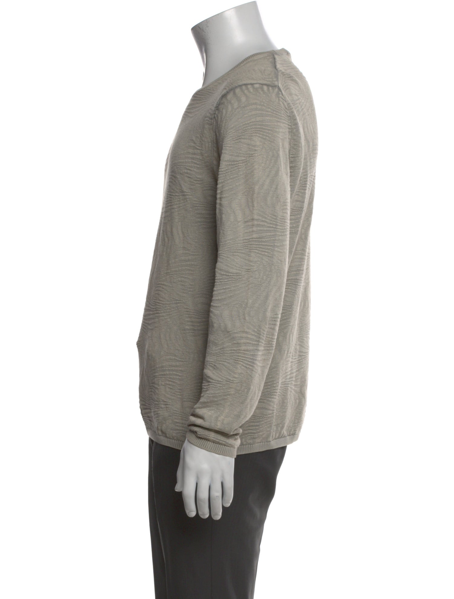 John Varvatos Crew Neck Long Sleeve Pullover
