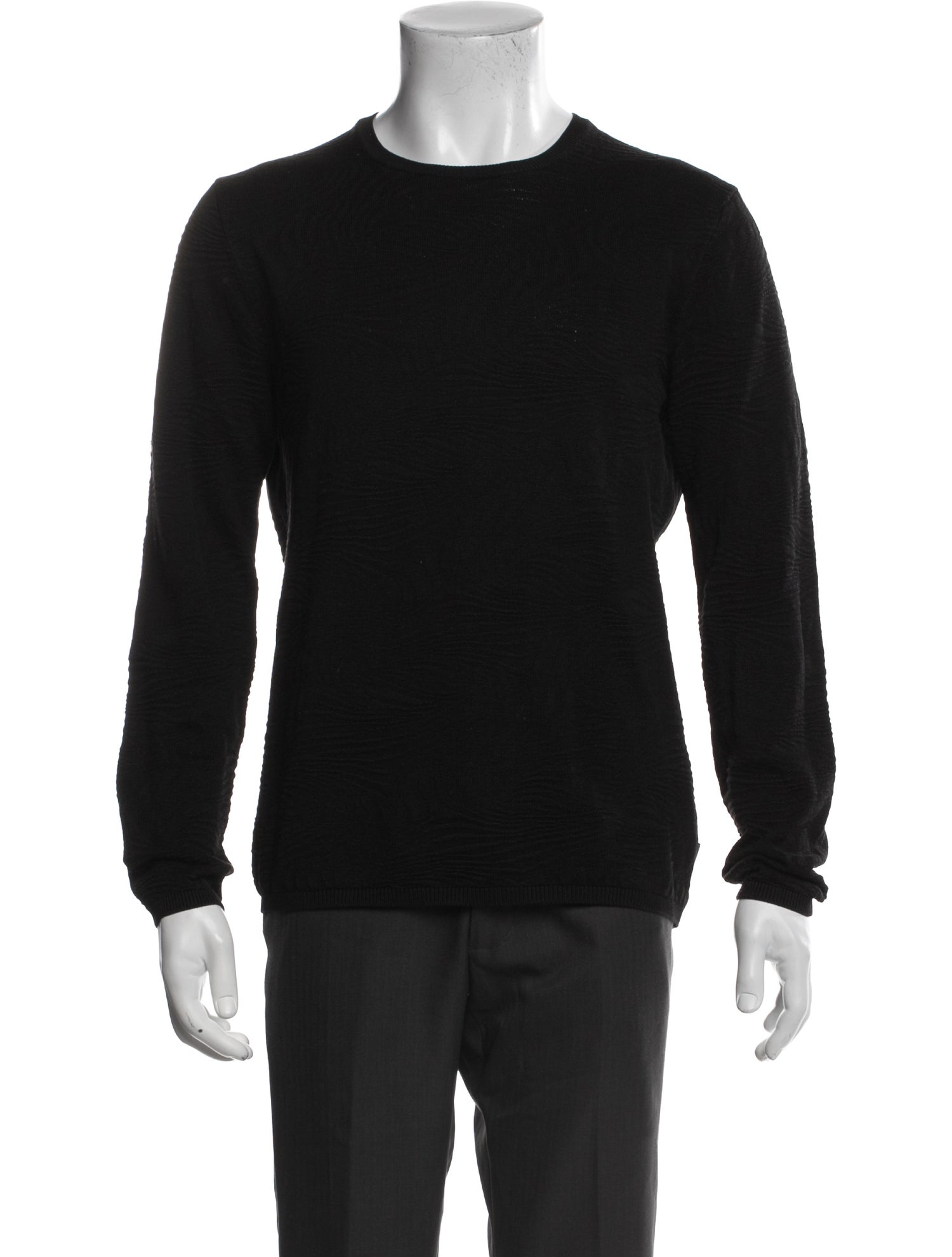 John Varvatos Crew Neck Long Sleeve Pullover