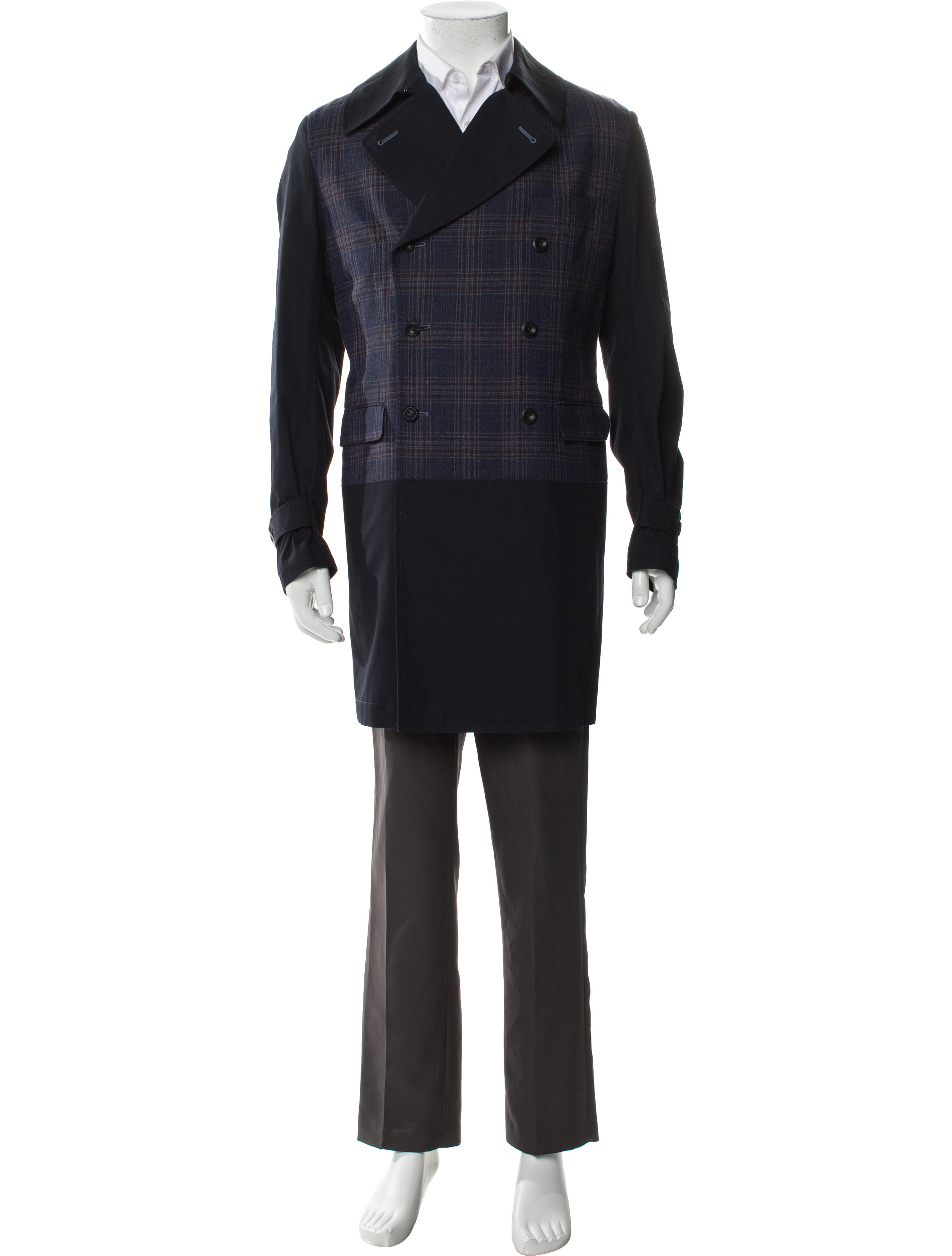 Junya Watanabe Comme des Garçons MAN Plaid Print Peacoat w/ Tags