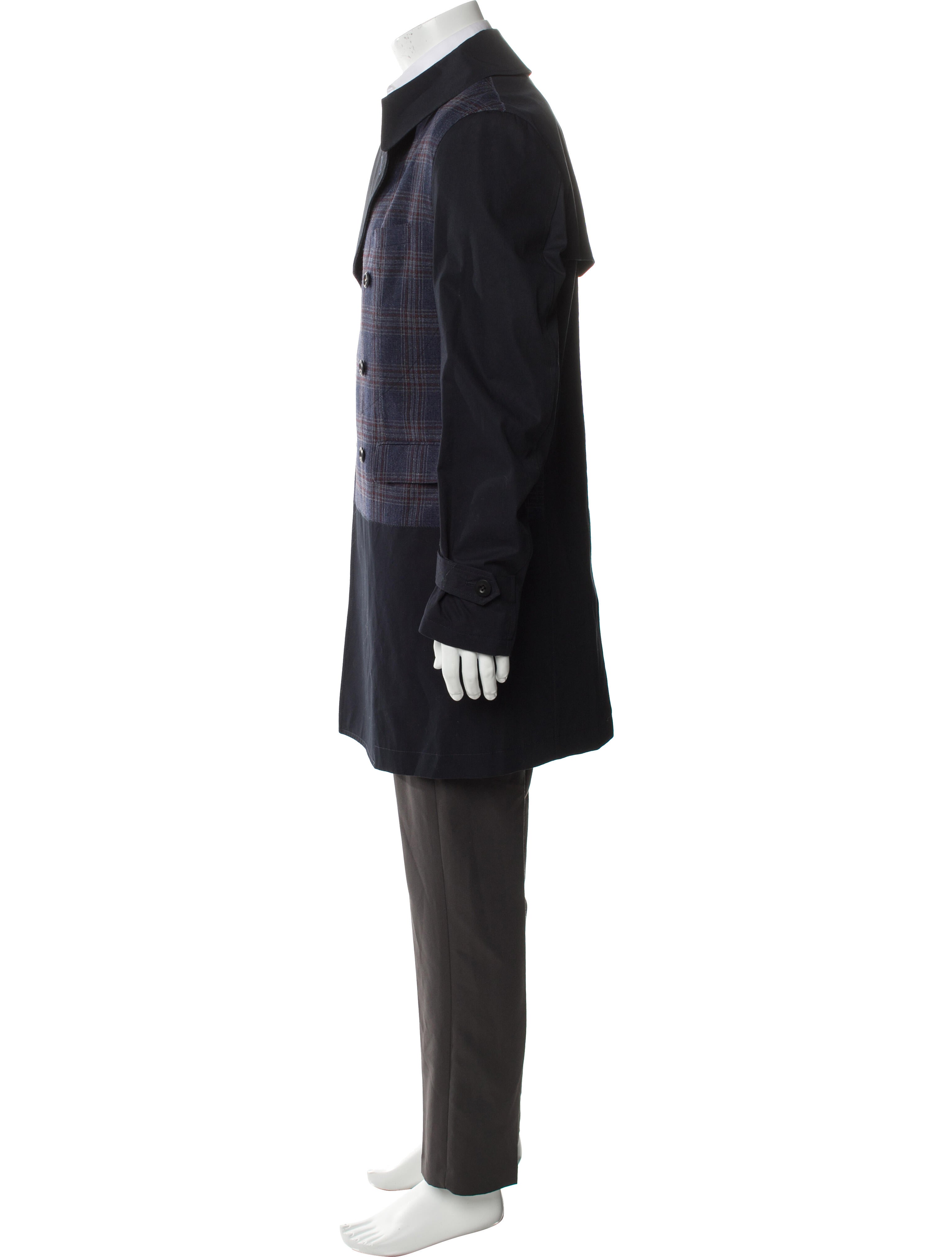 Junya Watanabe Comme des Garçons MAN Plaid Print Peacoat w/ Tags