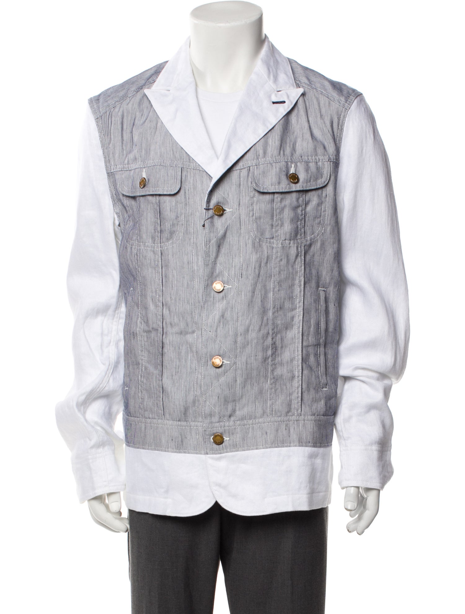 Junya Watanabe Comme des Garçons MAN Linen Colorblock Pattern Vest w/ Tags
