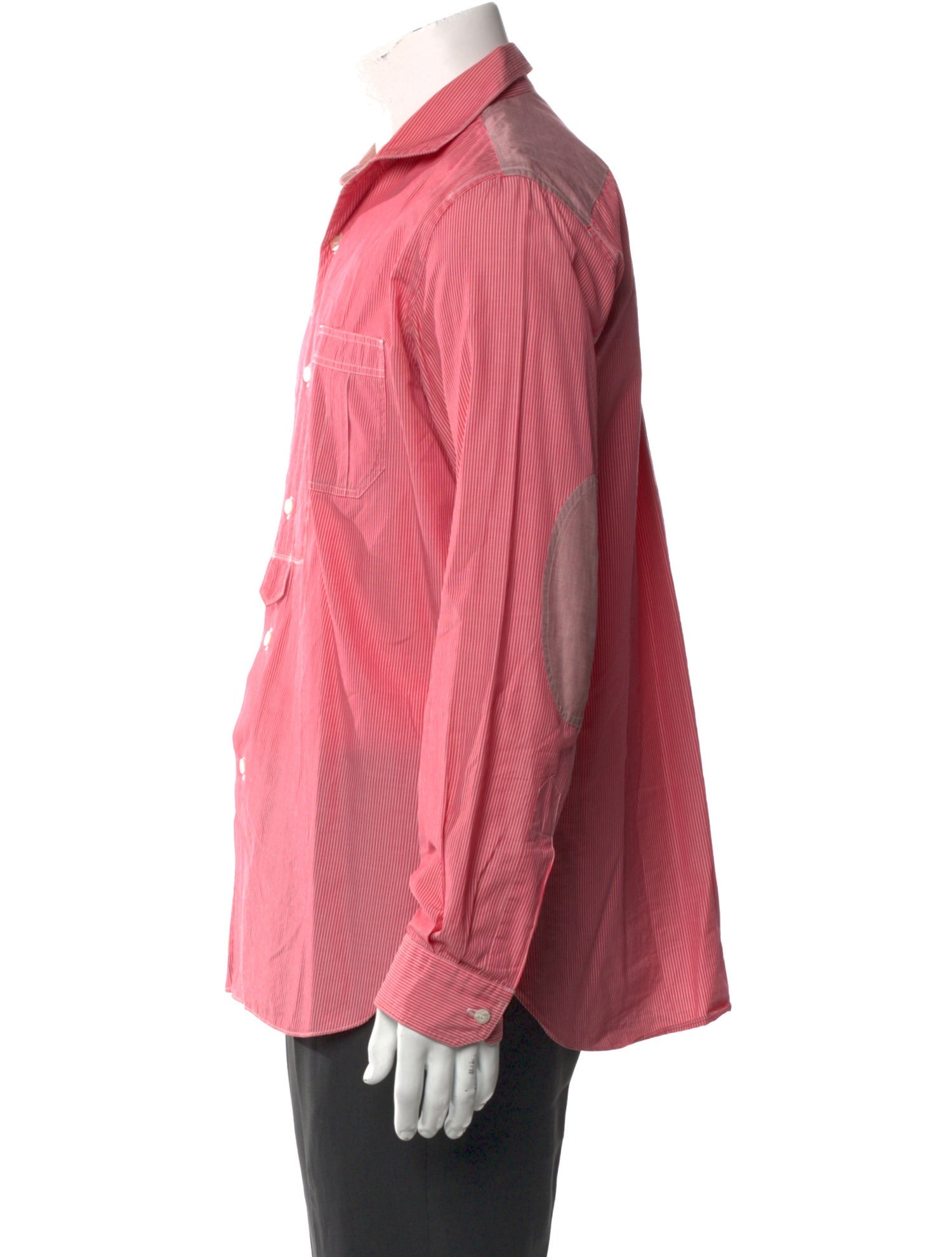 Junya Watanabe Comme des Garçons MAN Striped Long Sleeve Dress Shirt