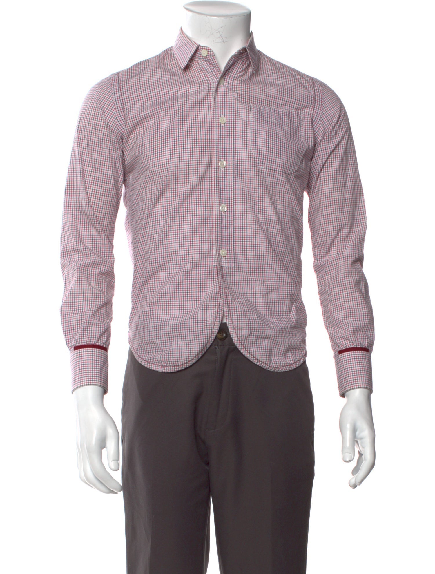 Junya Watanabe Comme des Garçons MAN Plaid Print Long Sleeve Shirt