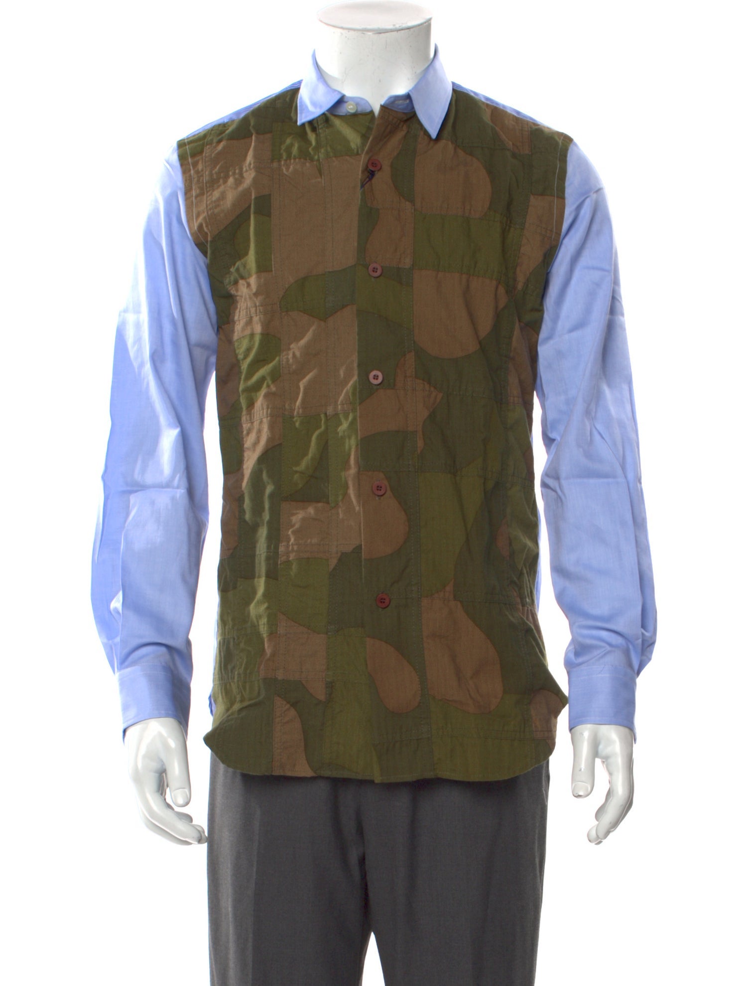 Junya Watanabe Comme des Garçons MAN Camouflage Print Long Sleeve Shirt