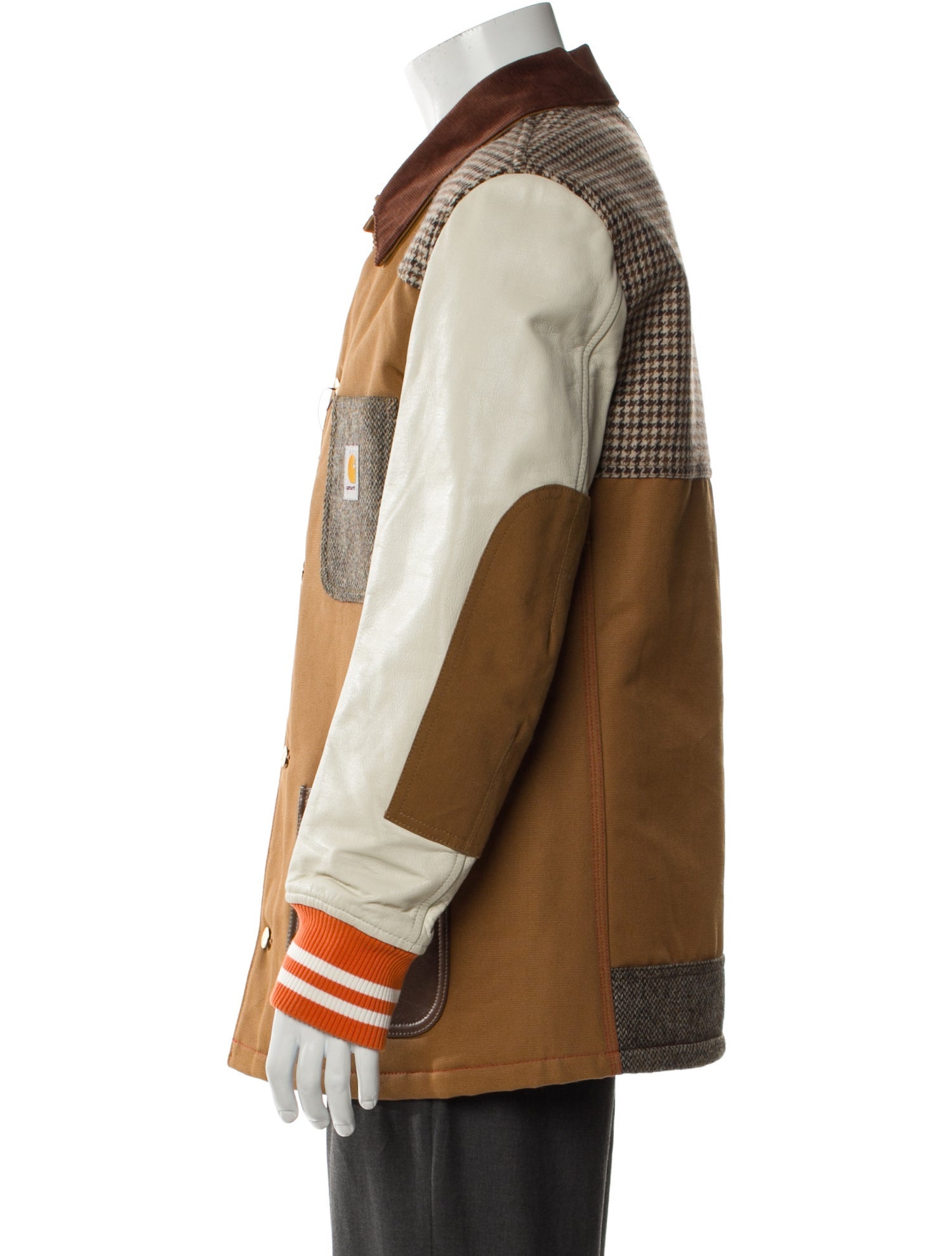 Junya Watanabe Comme des Garçons MAN Colorblock Pattern Varsity Jacket