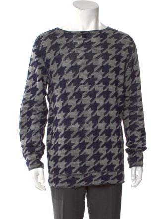 Junya Watanabe Comme des Garçons MAN Wool Houndstooth Print Pullover
