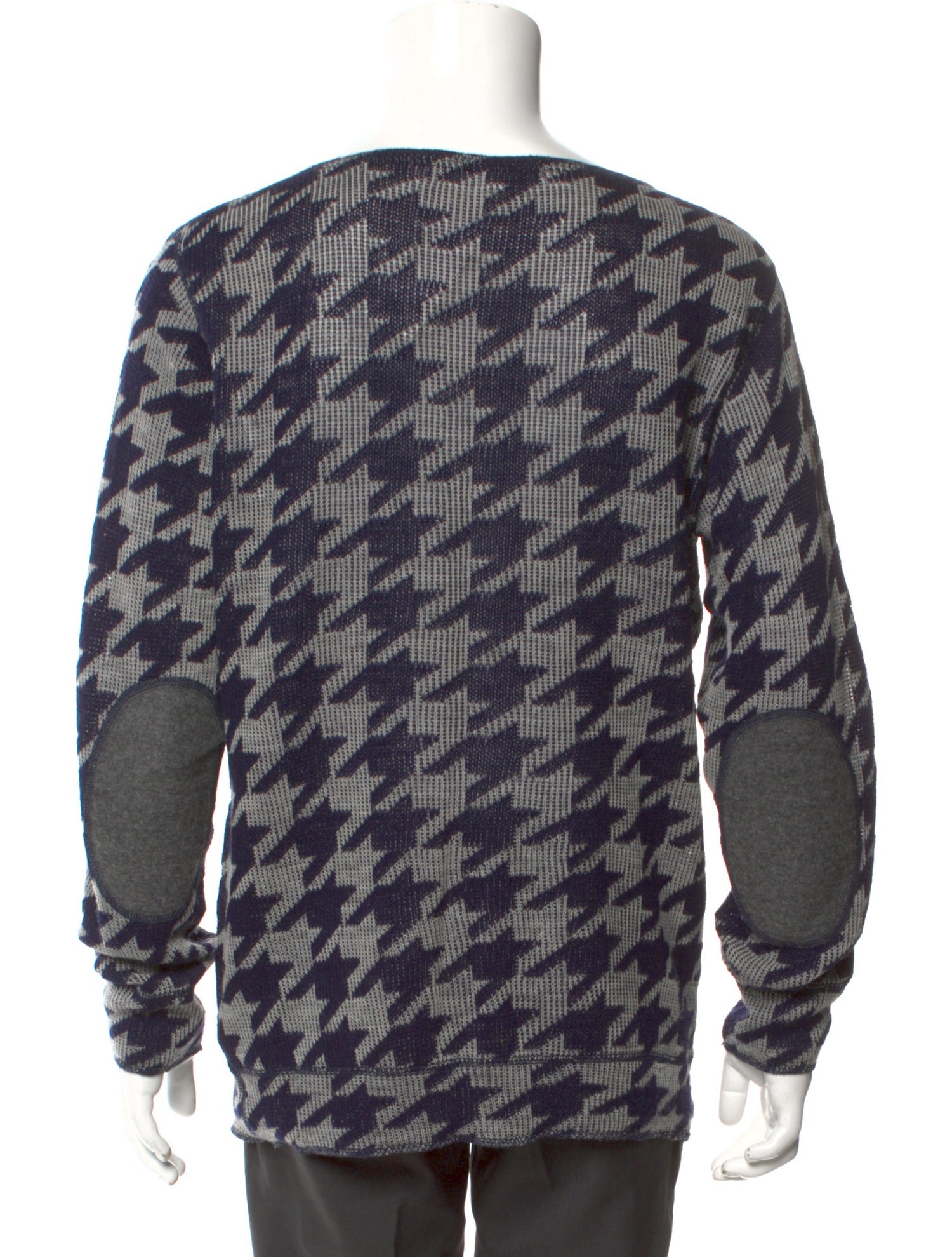 Junya Watanabe Comme des Garçons MAN Wool Houndstooth Print Pullover