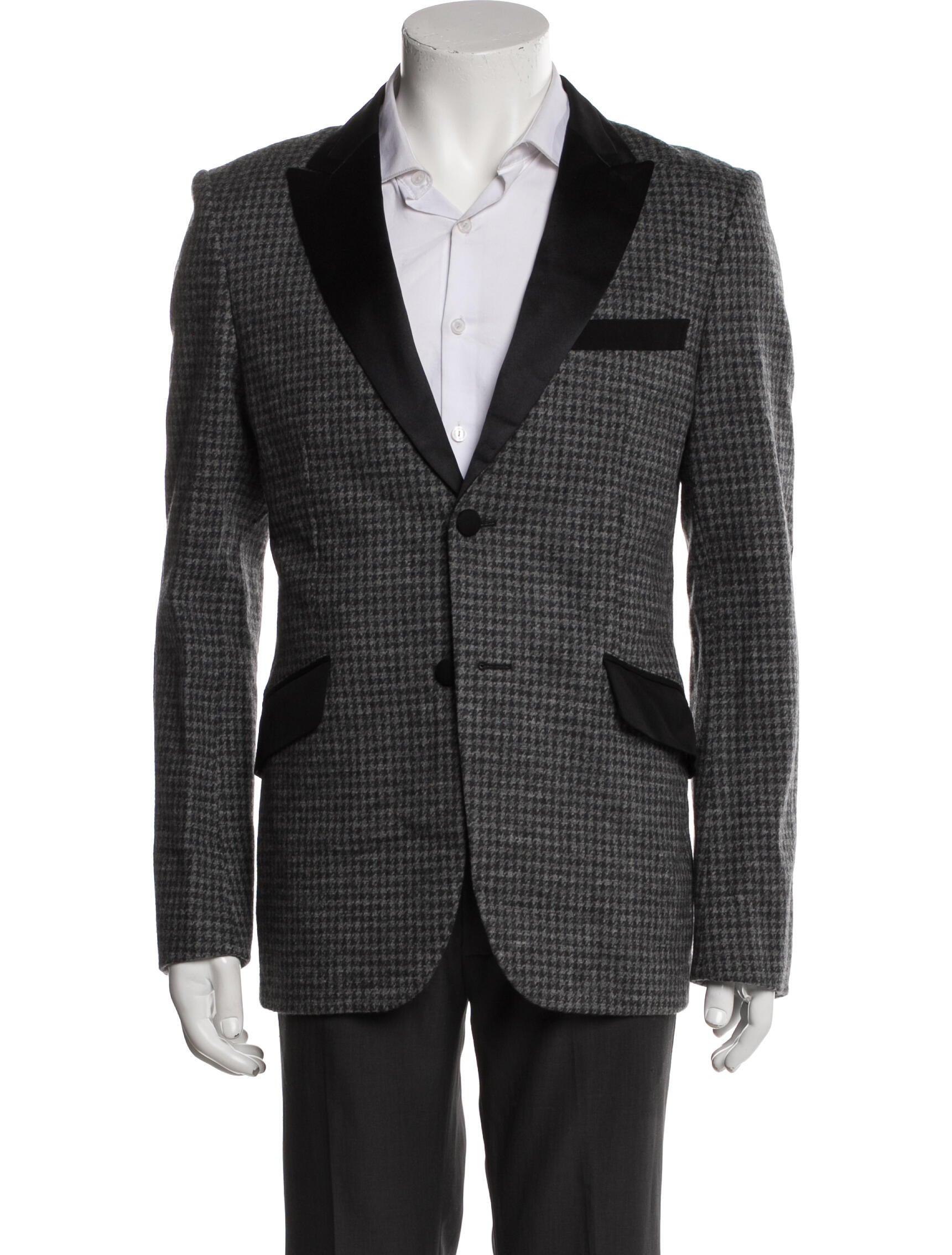 Junya Watanabe Comme des Garçons MAN Wool Houndstooth Print Blazer